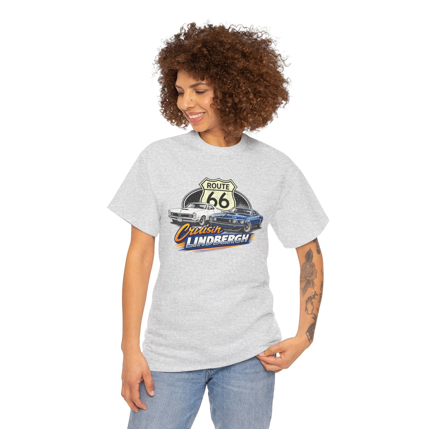Route 66 Cruiser Tee — Classic Car "Cruising Lindbergh" T-Shirt