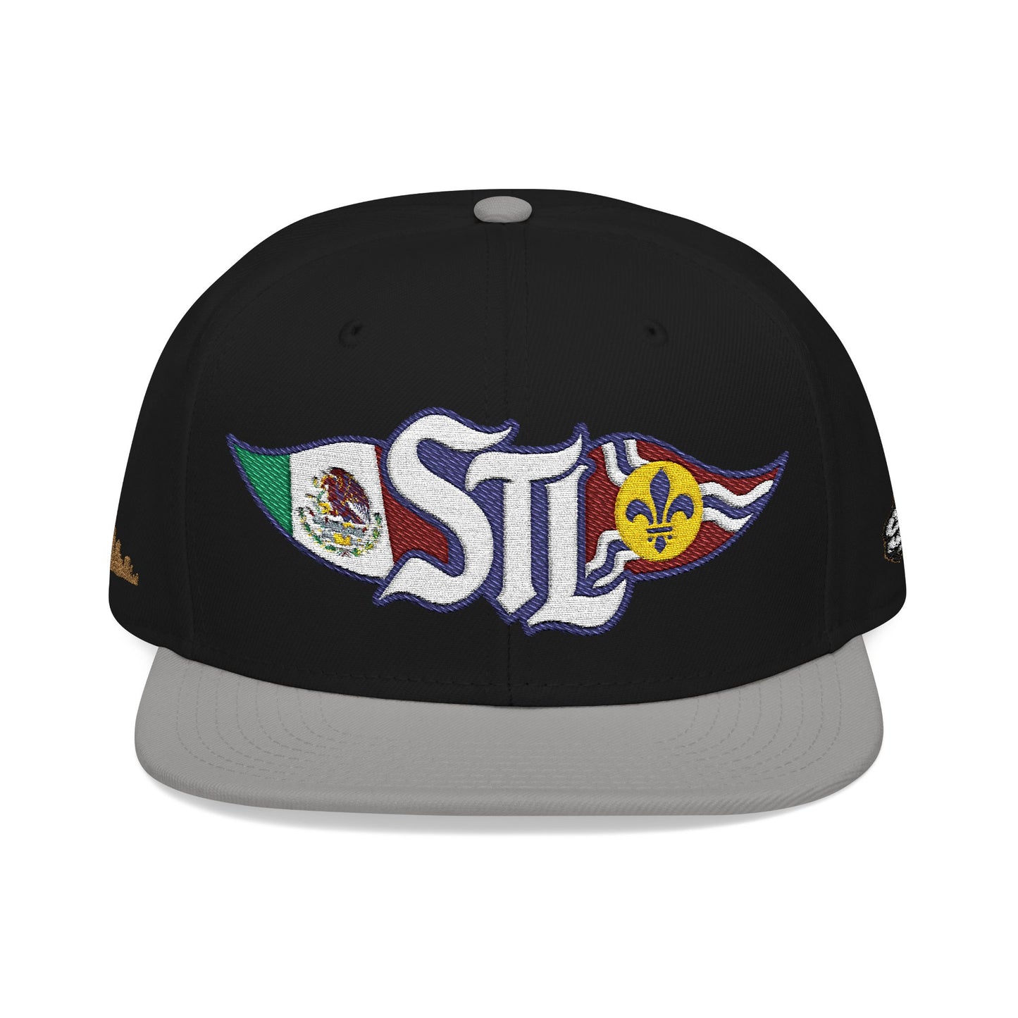 STL Logo Hat | Otto 125‑978 | Mexico Flag & St. Louis Flag | Embroidered Baseball Cap | Local Pride Apparel