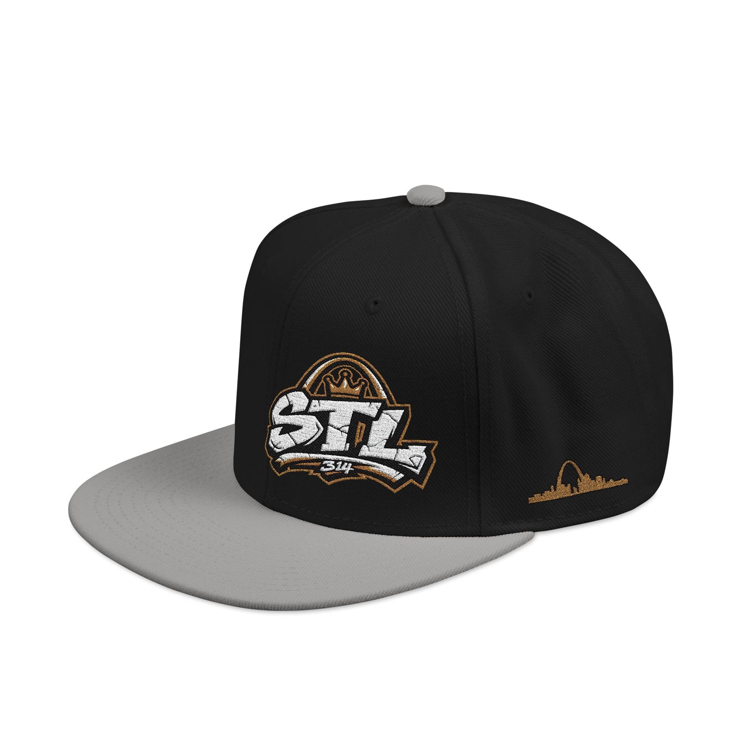 STL Embroidered Snapback Hat — St. Louis Retro Logo Cap