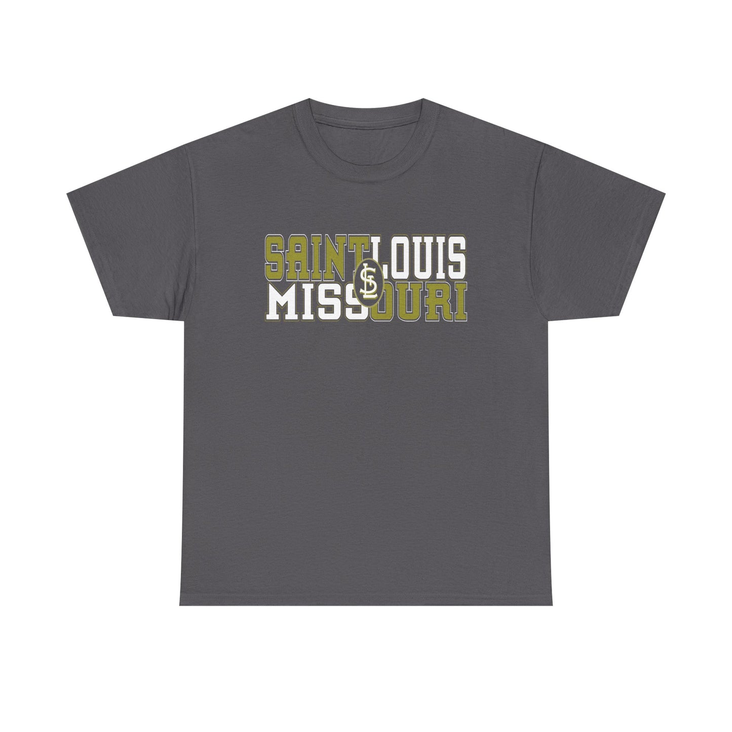 St Louis Missouri Gold & White Unisex Tee