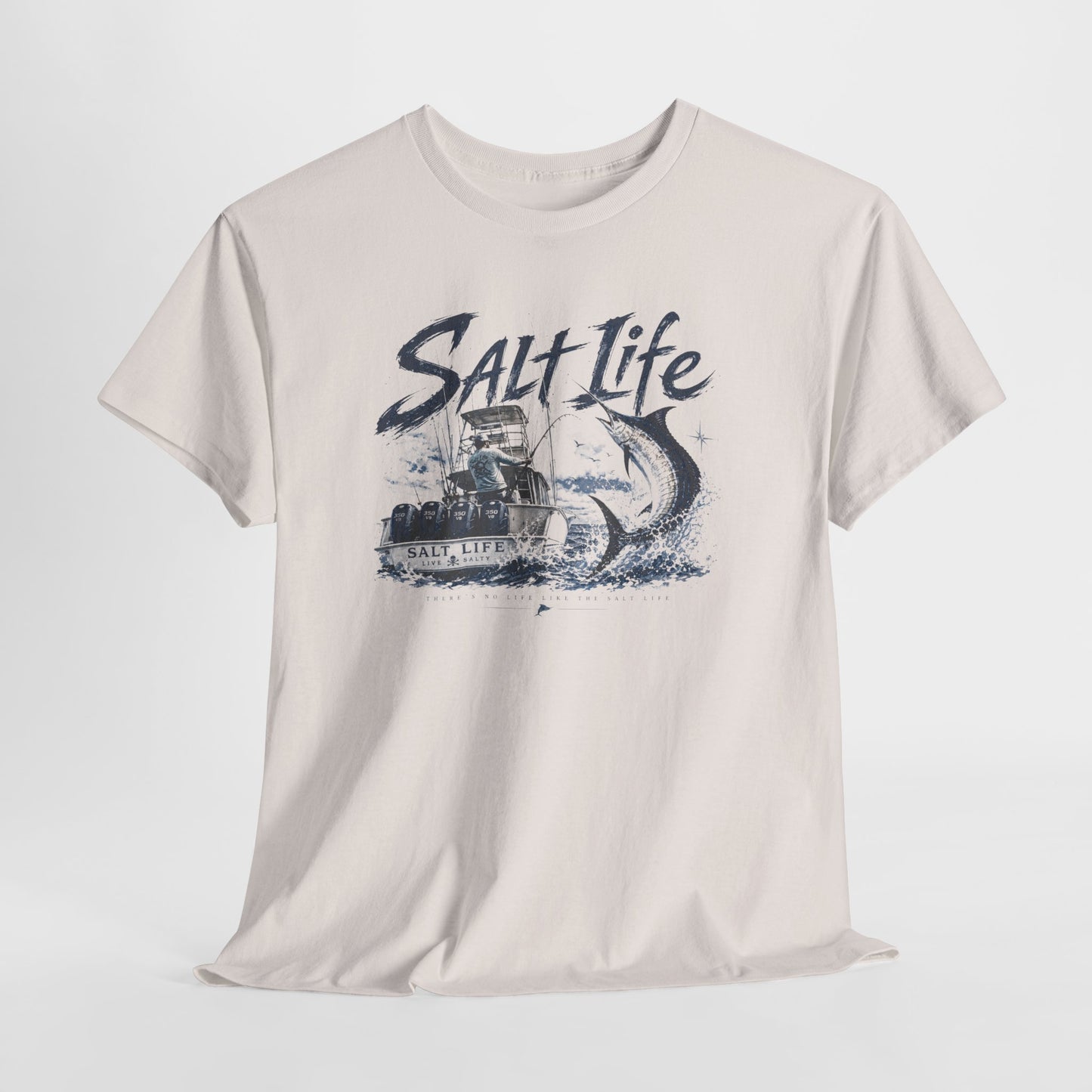 Salt Life Fishing Boat Graphic Tee – Coastal Ocean Lover T‑Shirt