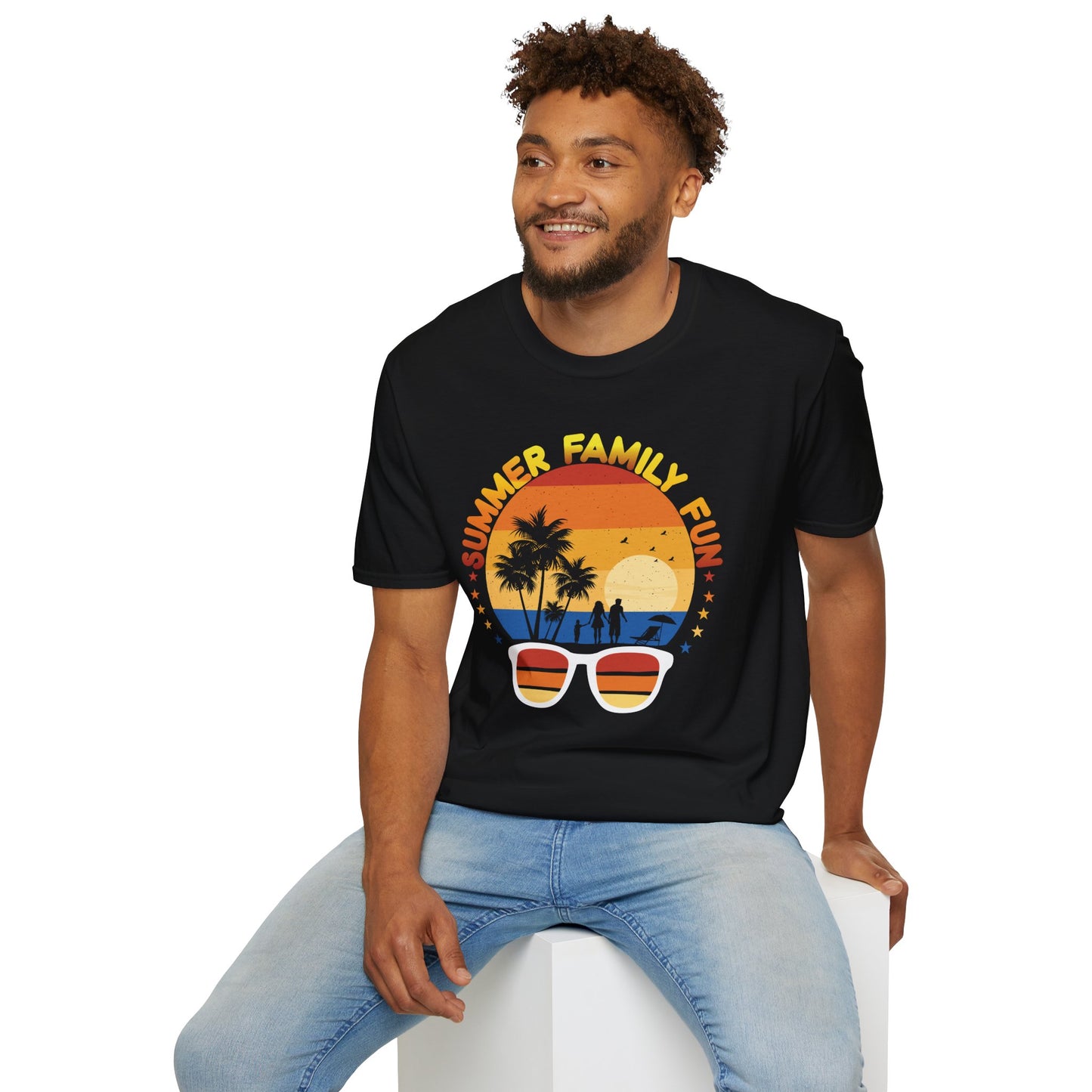 Summer Family Fun Graphic Tee Unisex Softstyle T-Shirt