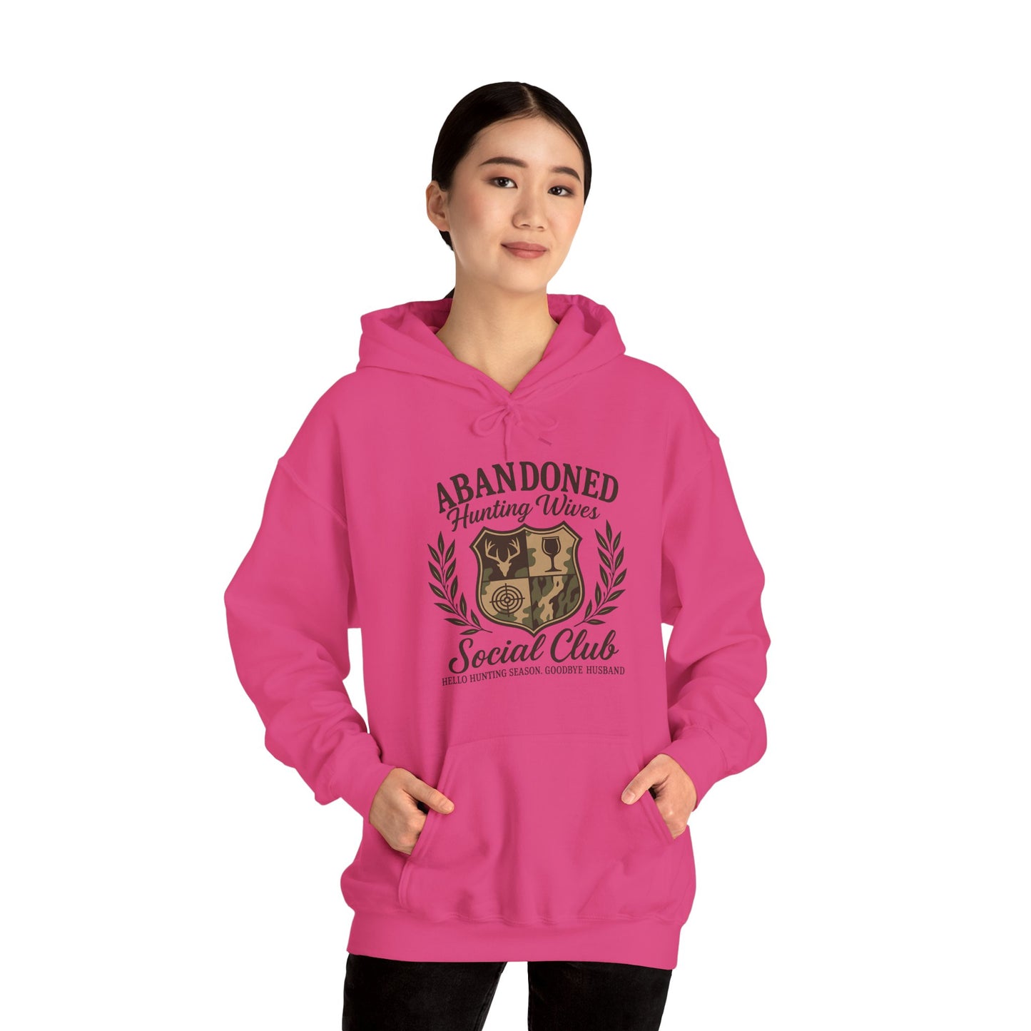 Abandoned Hunters Wives Social Club Hoodie Printify