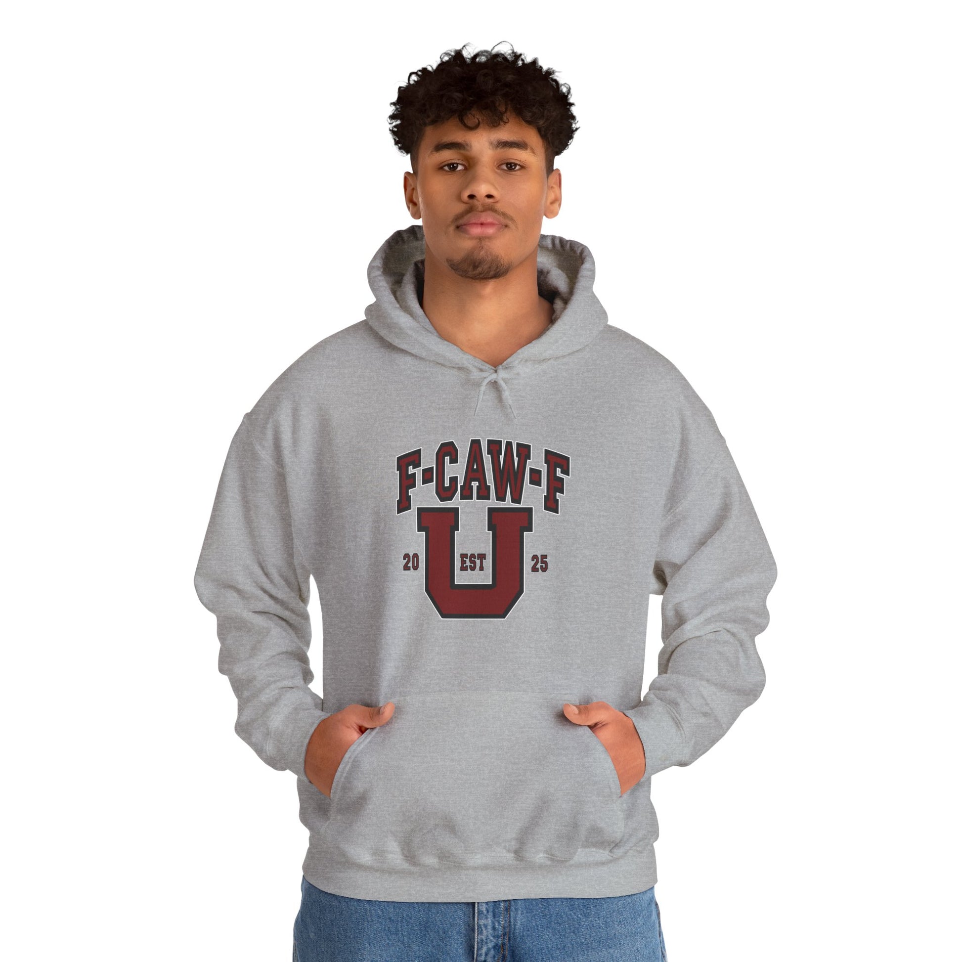 Unisex Heavy Blend™ Hooded Sweatshirt F-CAW-F U Front ChestDesign Printify