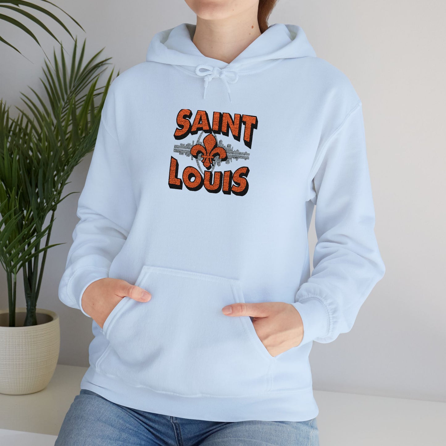 Saint Louis City Skyline Embroidered Hoodie