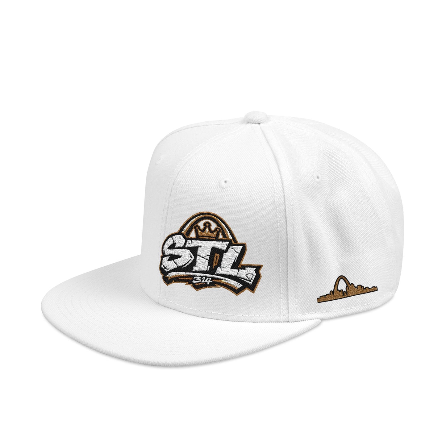 STL Embroidered Snapback Hat — St. Louis Retro Logo Cap