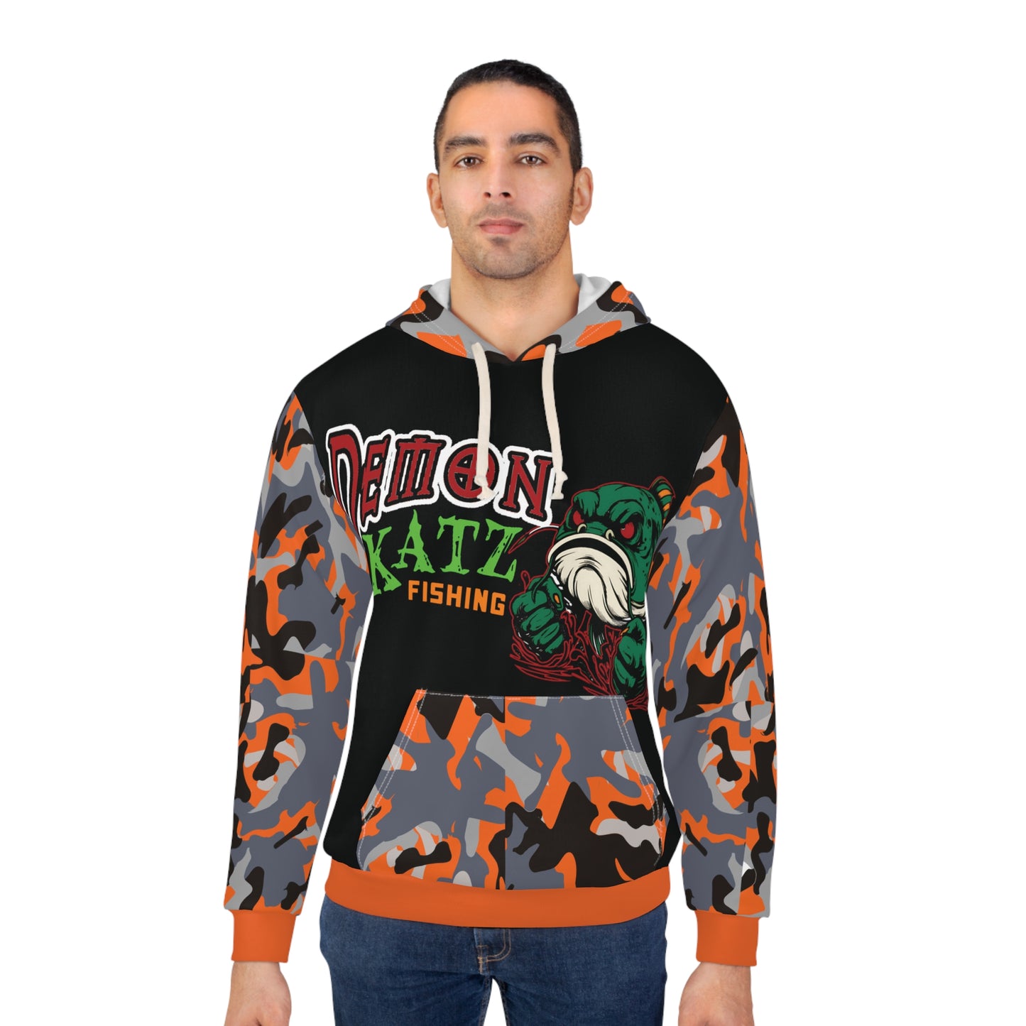Fishing Hoodie - Demon Katz Camo Pullover
