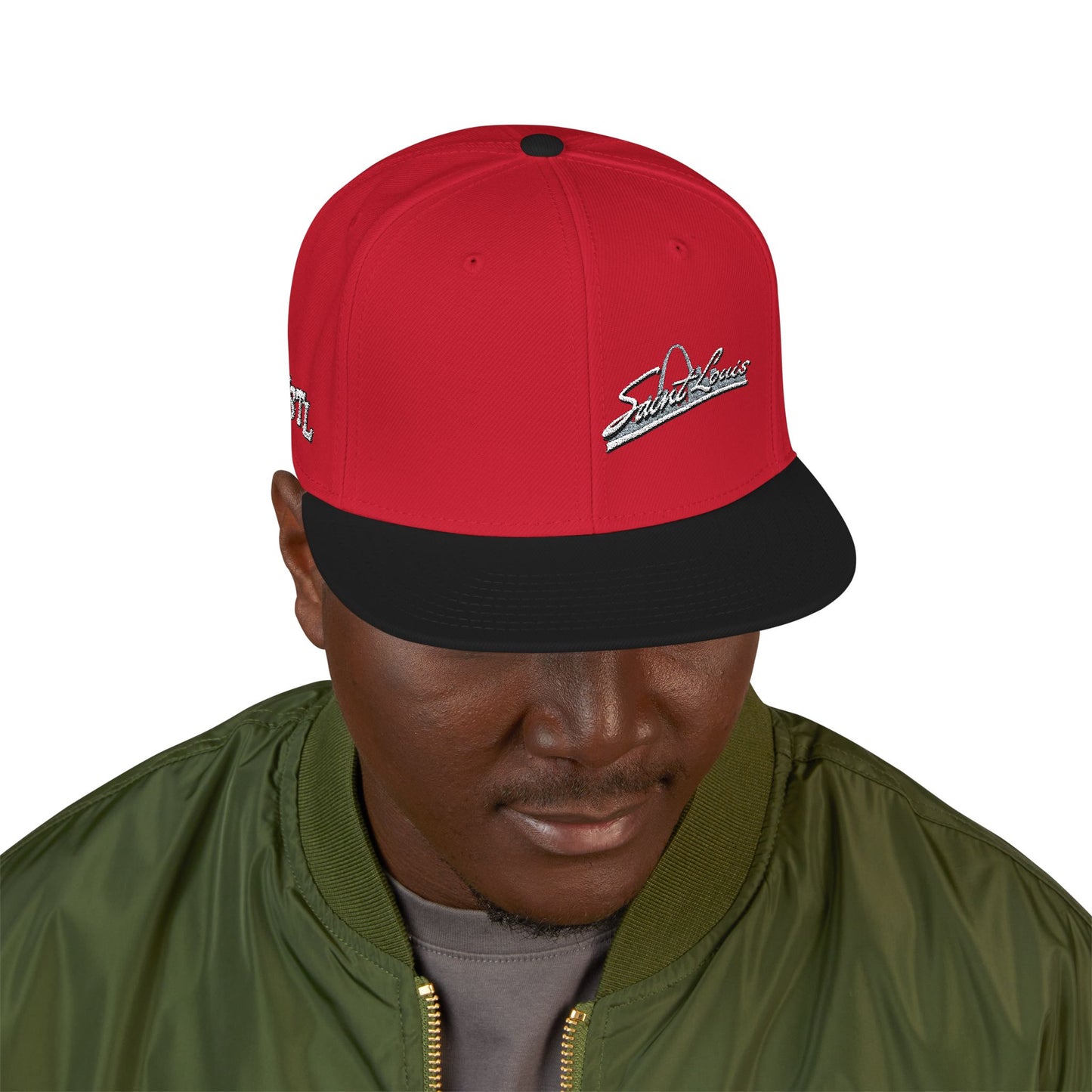 Snapback (Embroidery)-Offset Saint Louis Logo Printify