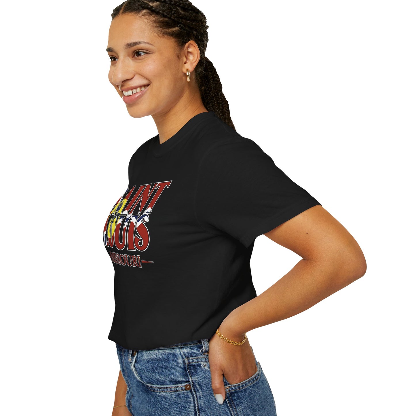 Saint Louis Missouri T-Shirt — Vintage St. Louis Flag Graphic Tee