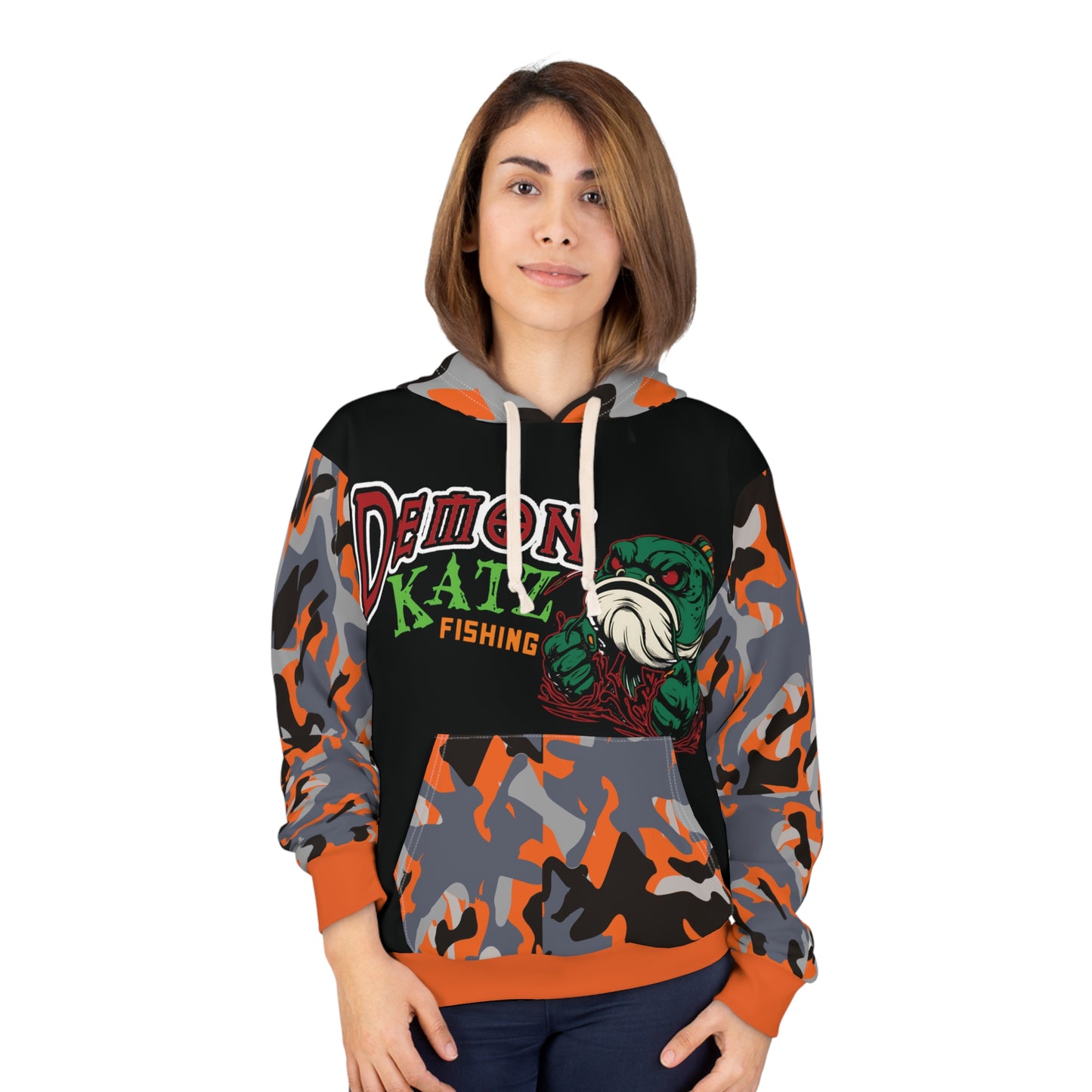 Fishing Hoodie - Demon Katz Camo Pullover