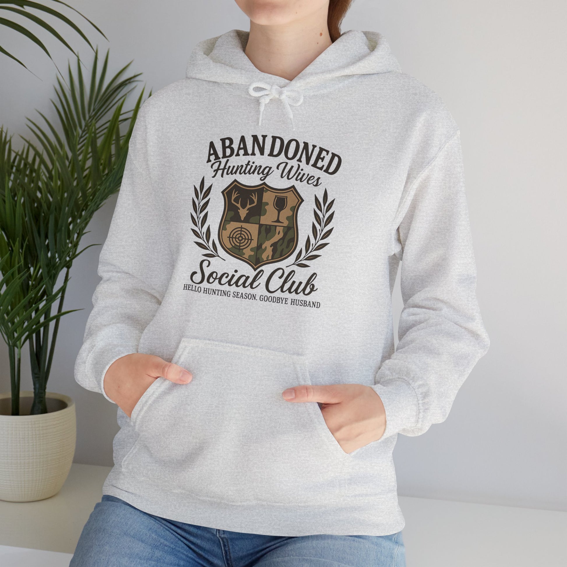 Abandoned Hunters Wives Social Club Hoodie Printify