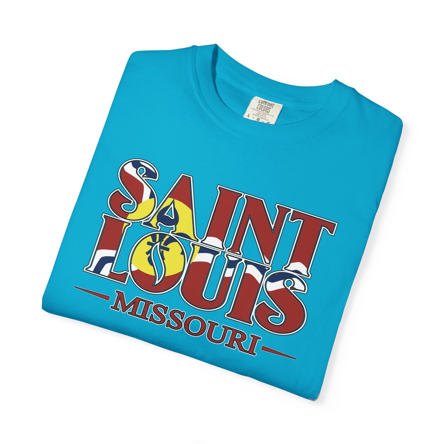 Saint Louis Missouri T-Shirt — Vintage St. Louis Flag Graphic Tee