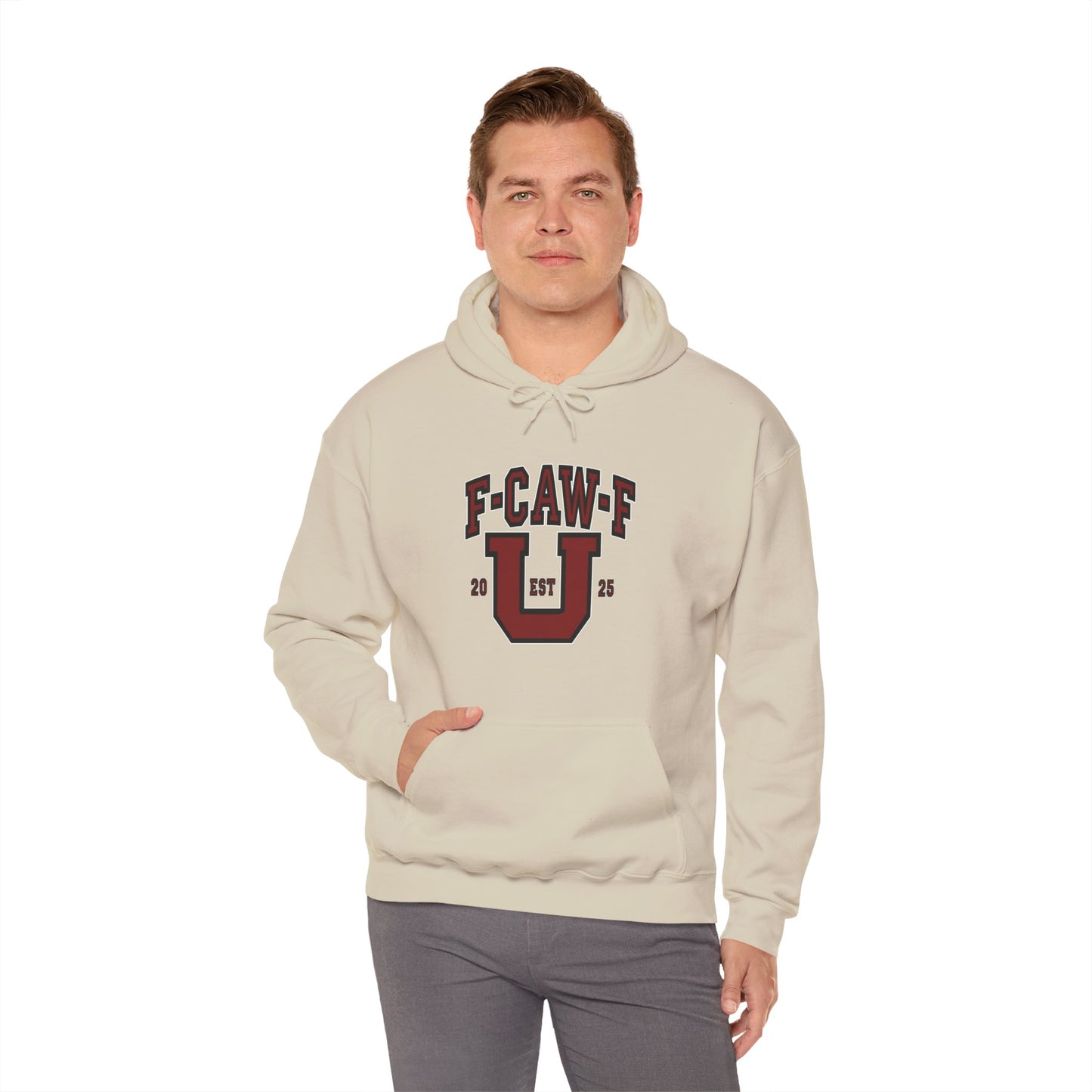 Unisex Heavy Blend™ Hooded Sweatshirt F-CAW-F U Front ChestDesign Printify