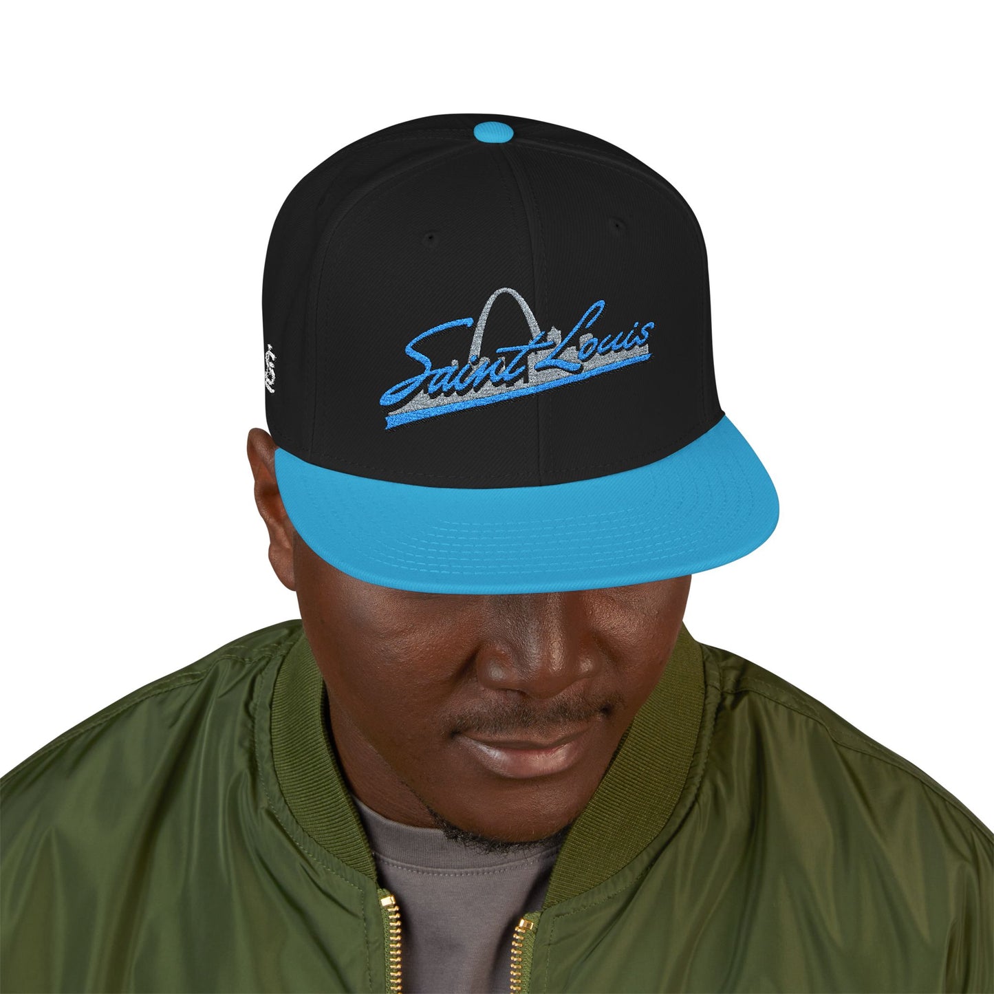 Embroidered Snapback - Saint Louis Printify