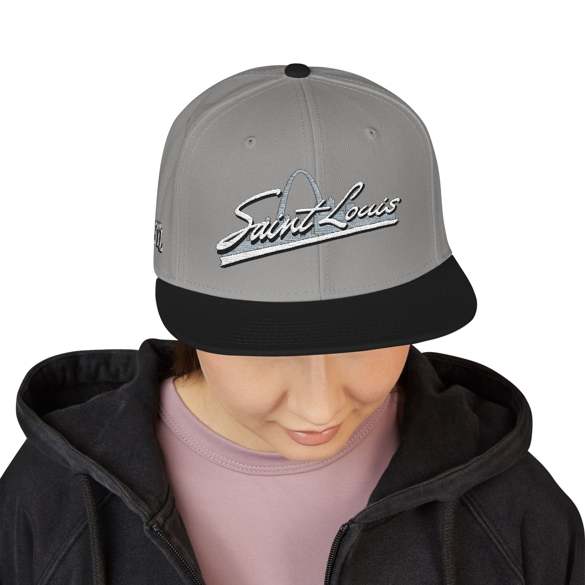 Snapback (Embroidery)-Saint Louis Logo Printify