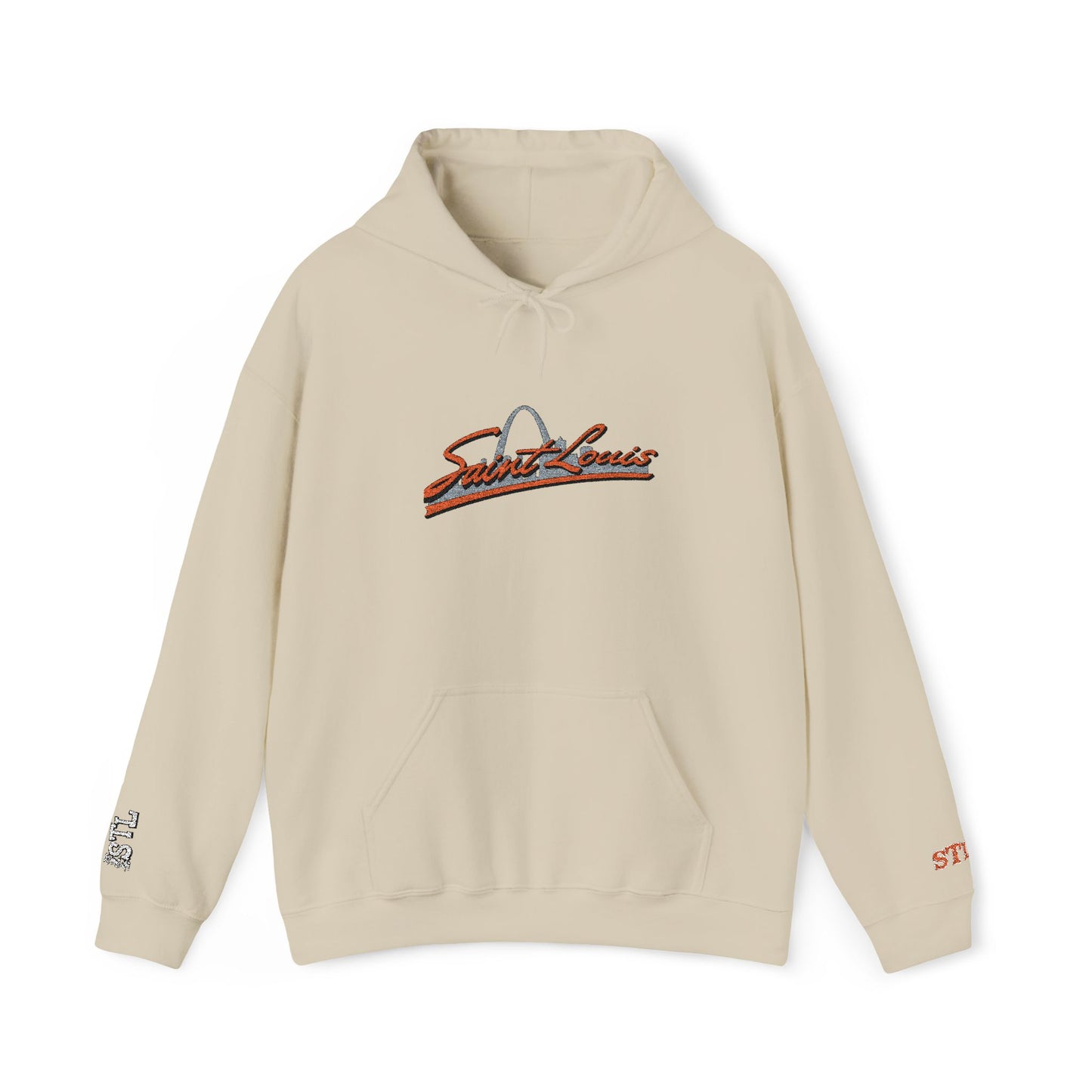 Saint Louis Embroidered Hoodie — Classic City Logo Sweatshirt