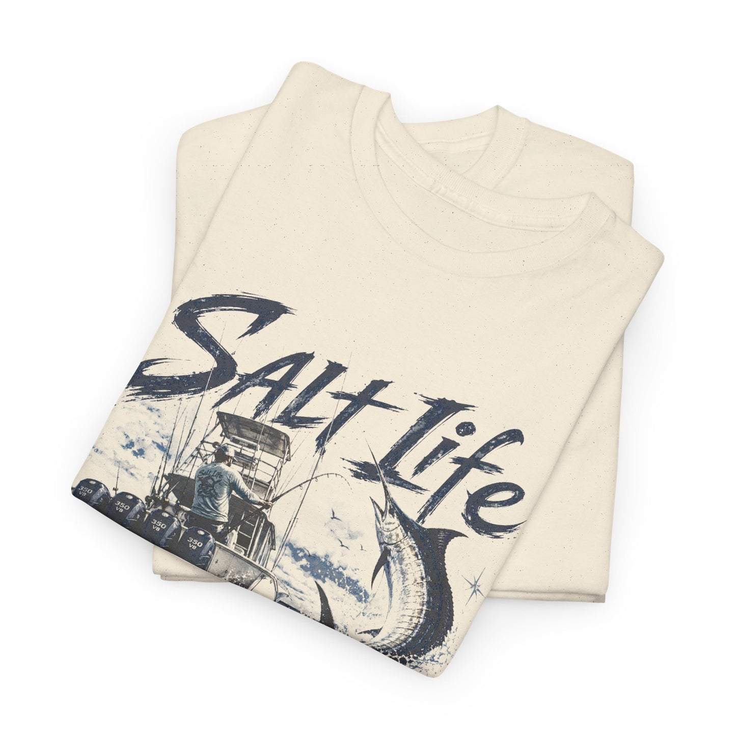 Salt Life Fishing Boat Graphic Tee – Coastal Ocean Lover T‑Shirt