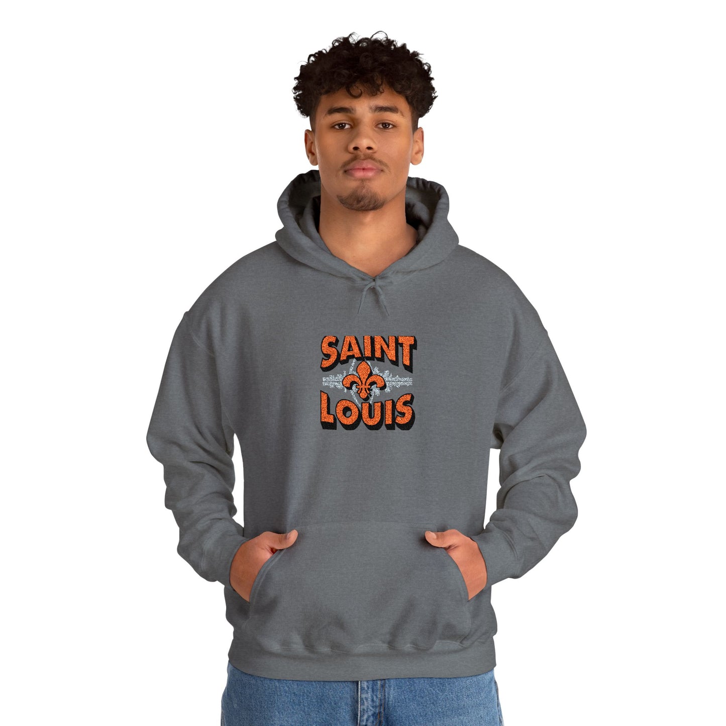 Saint Louis City Skyline Embroidered Hoodie