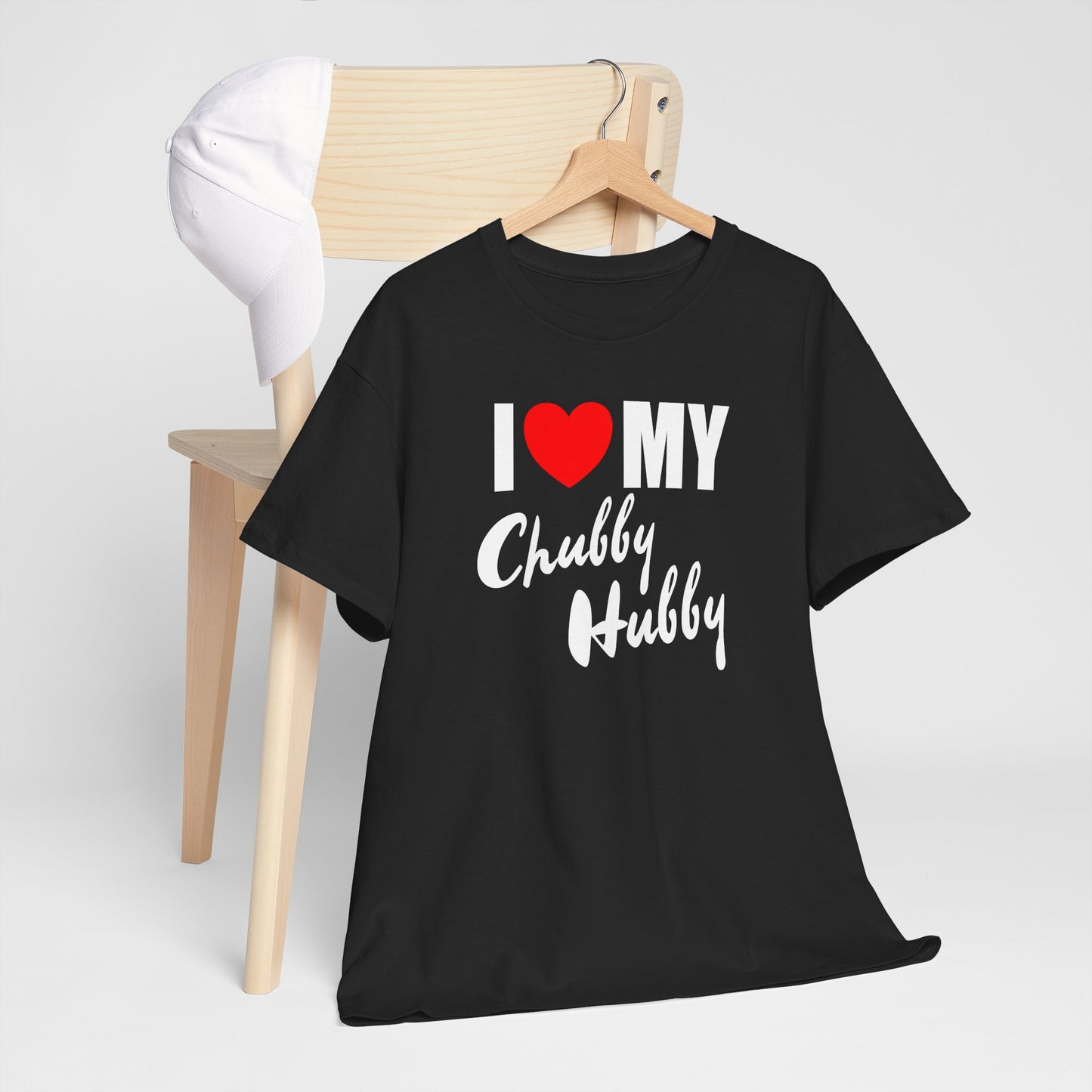 I Love My Chubby Hubby T-Shirt — Cute Couples Valentine Tee