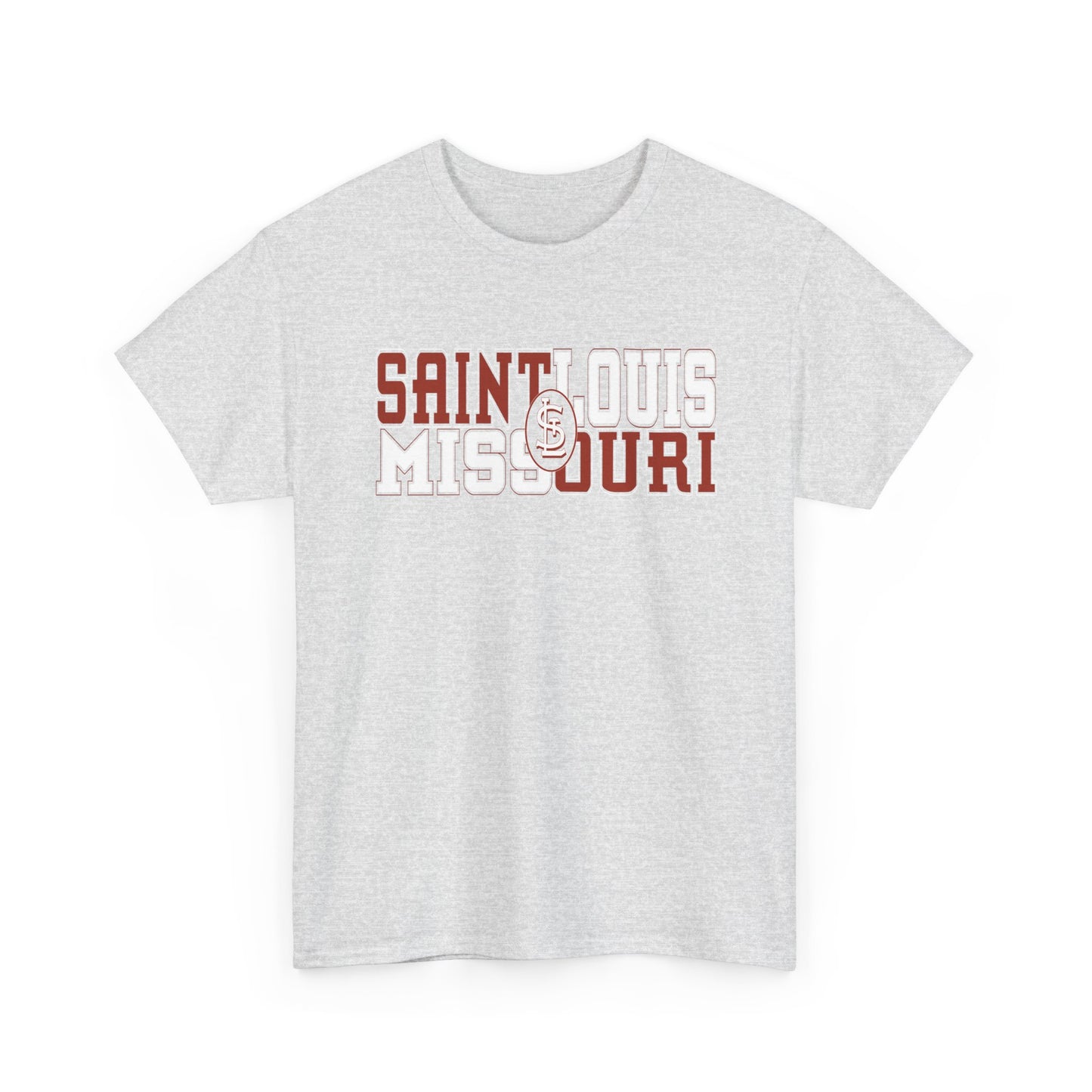 St Louis Missouri Unisex Tee in Red & White