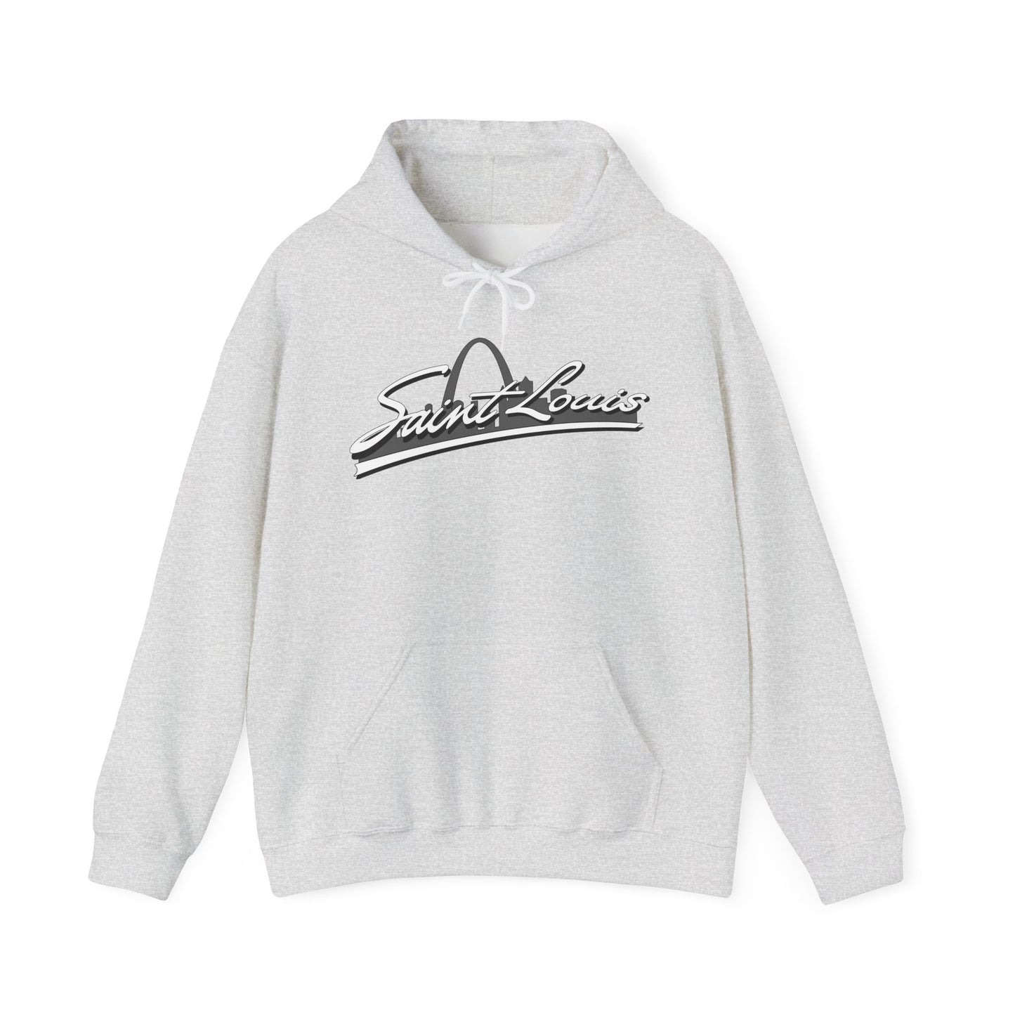 Saint Louis Graphic Hooded Sweatshirt Printify