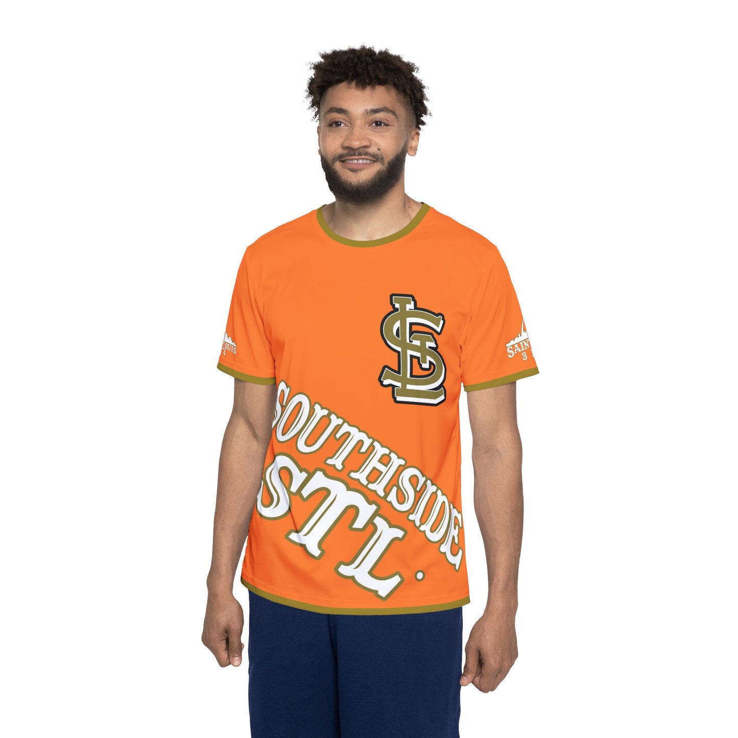 Southside STL All Over Print Sport Jersey(Crusta Orange) – Gold Skyline Edition
