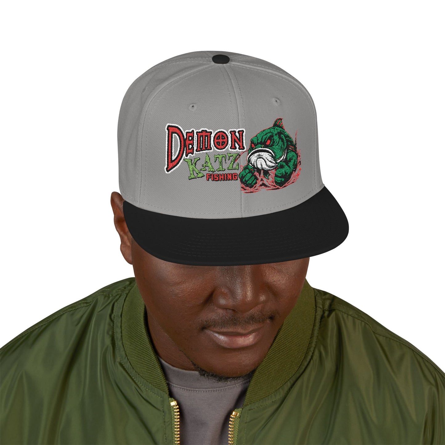 Embroidered Snapback Hat — Demon Katz