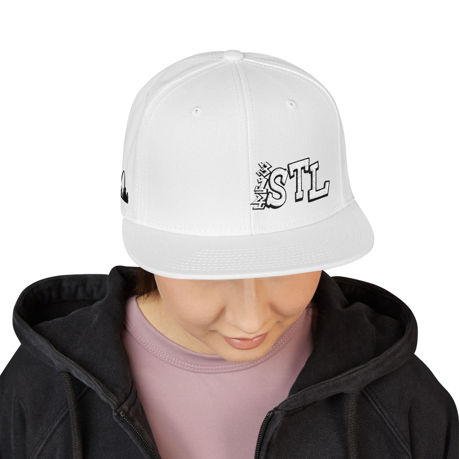 Embroidered Snapback Hat - 314 STL St Louis Embroidery Cap Printify