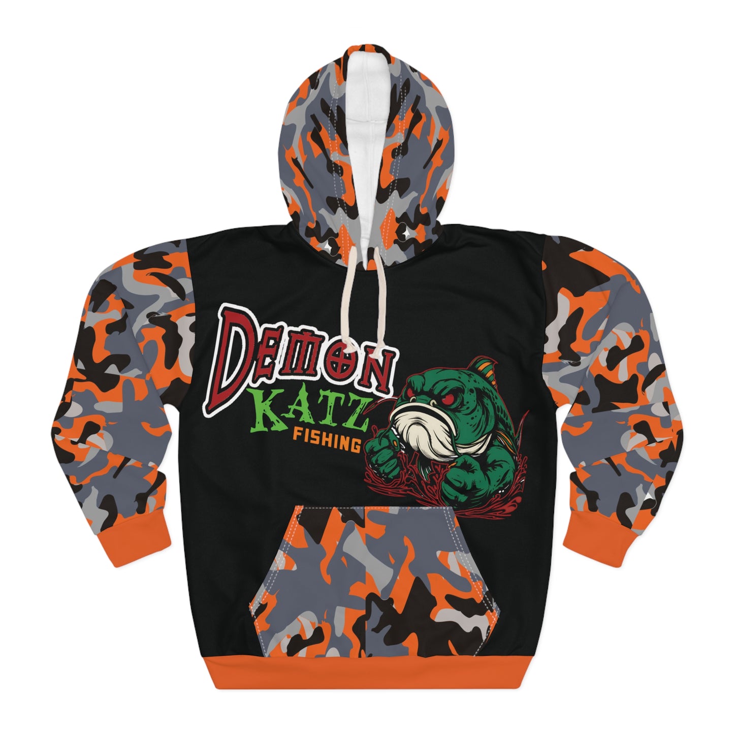 Fishing Hoodie - Demon Katz Camo Pullover