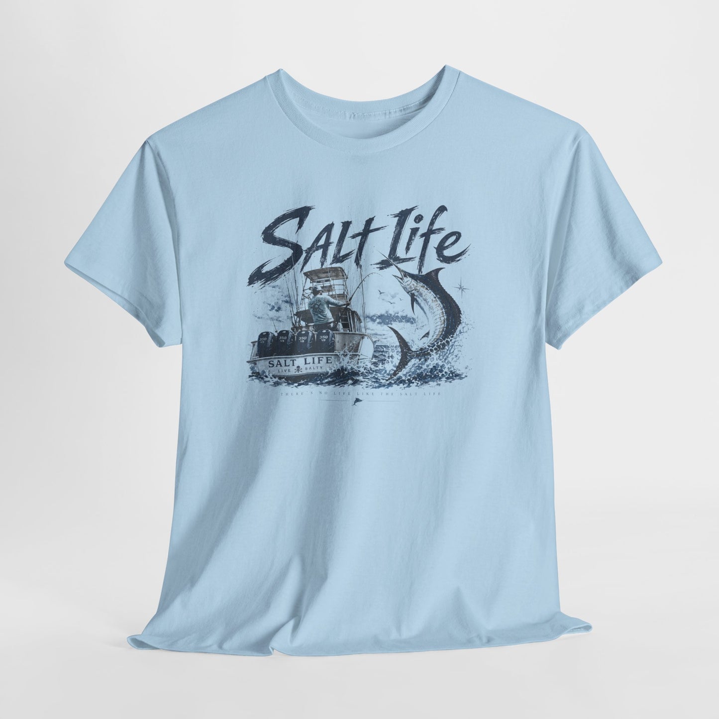 Salt Life Fishing Boat Graphic Tee – Coastal Ocean Lover T‑Shirt