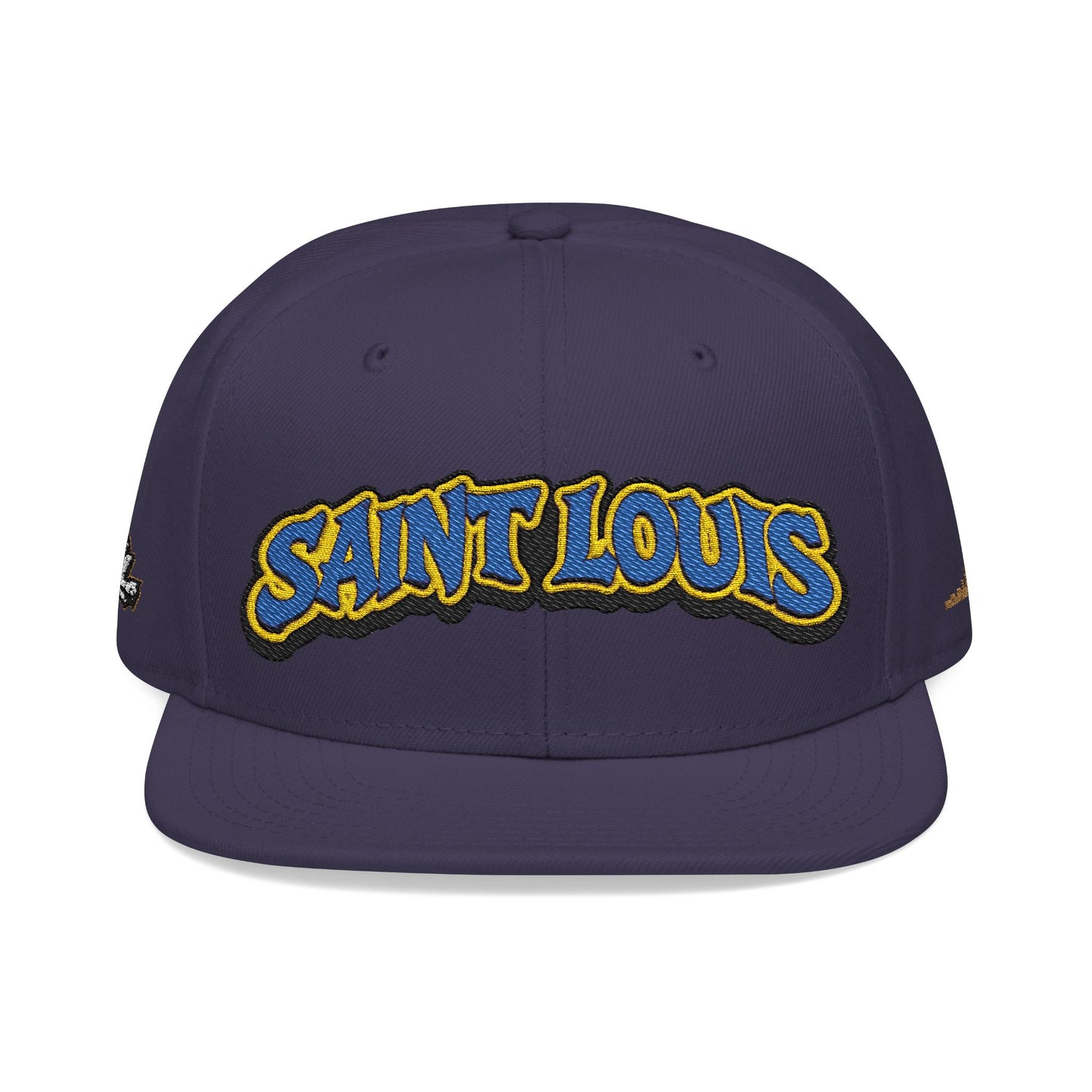 St. Louis Embroidered Snapback Hat — Retro Script Logo Cap
