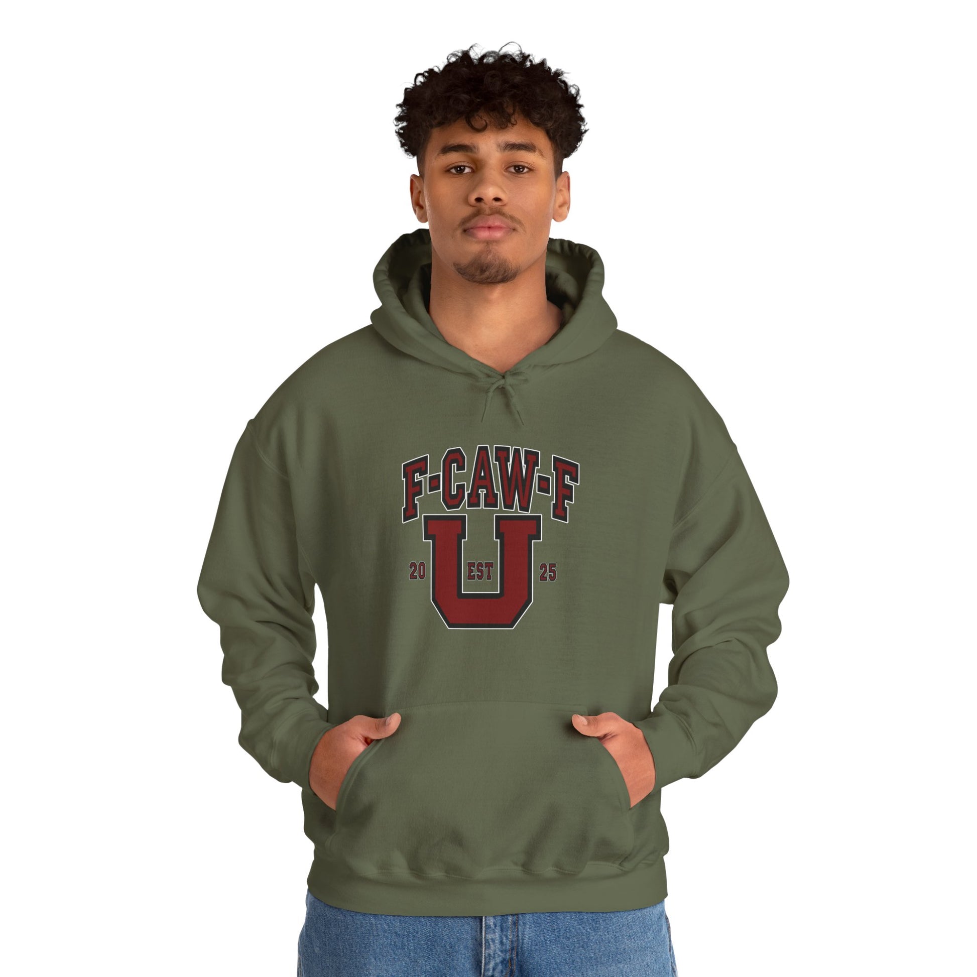 Unisex Heavy Blend™ Hooded Sweatshirt F-CAW-F U Front ChestDesign Printify