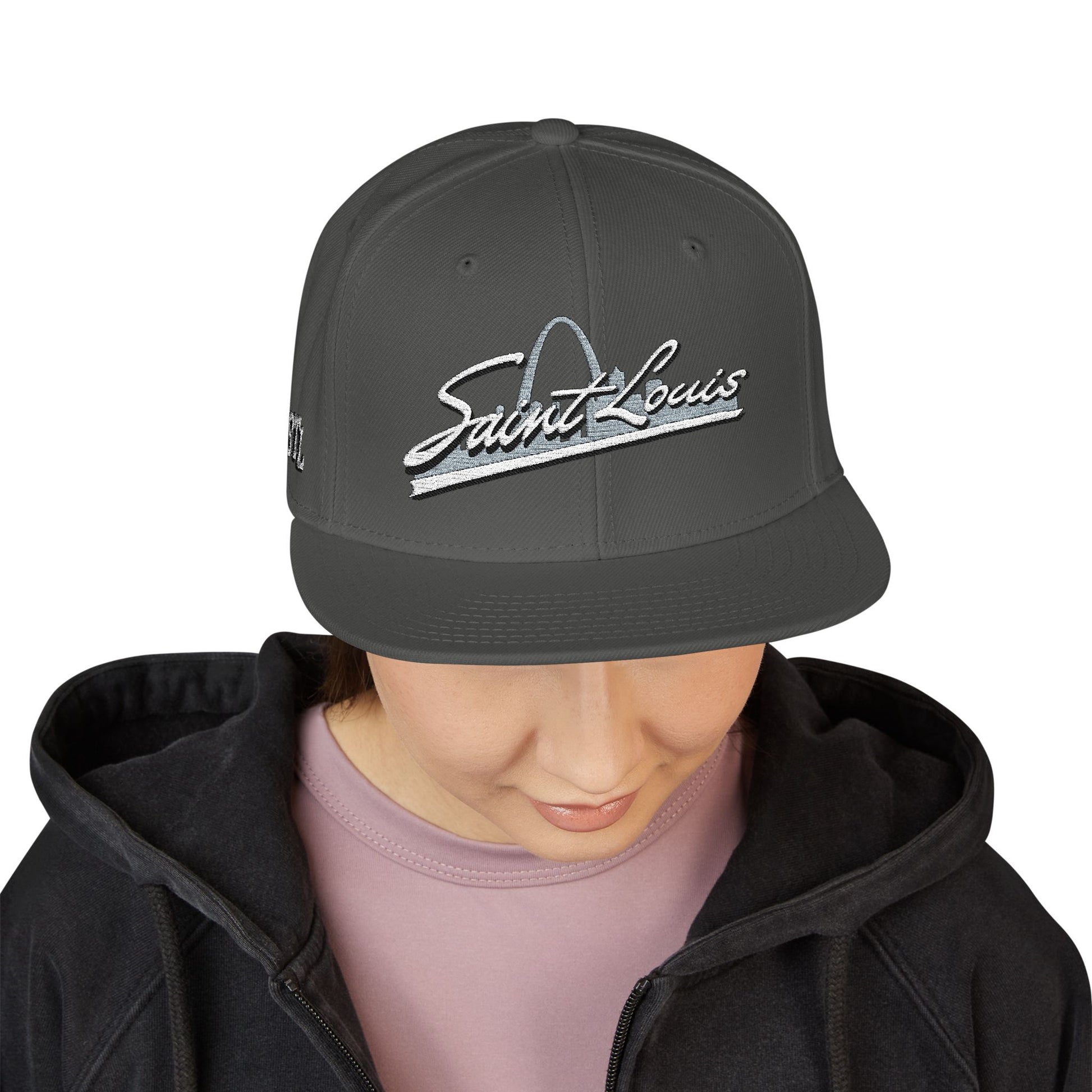 Snapback (Embroidery)-Saint Louis Logo Printify
