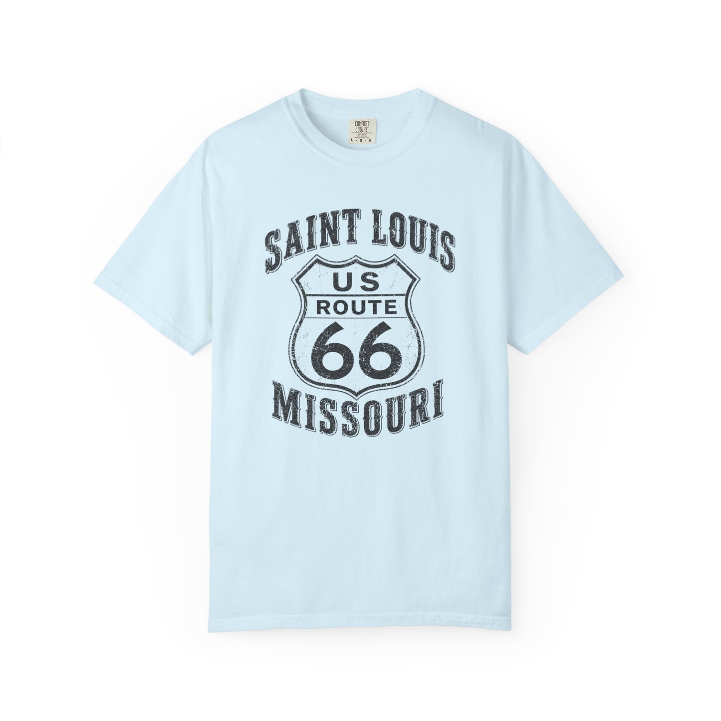 Route 66 Saint Louis Missouri T-Shirt — Vintage Road Trip Tee⚠️ Contains AI-generated models