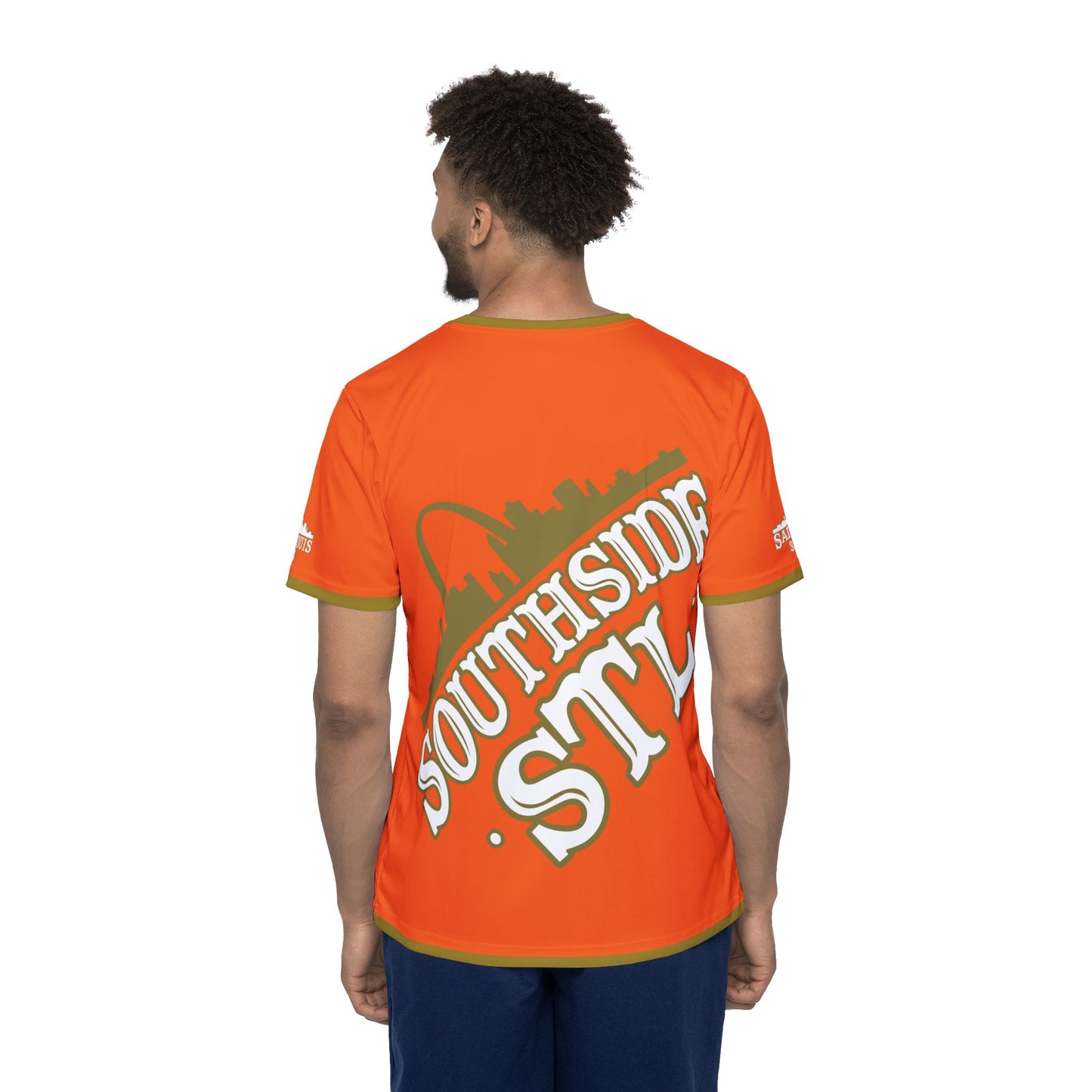 Southside STL All Over Print Sport Jersey (Orange)– Gold Skyline Edition