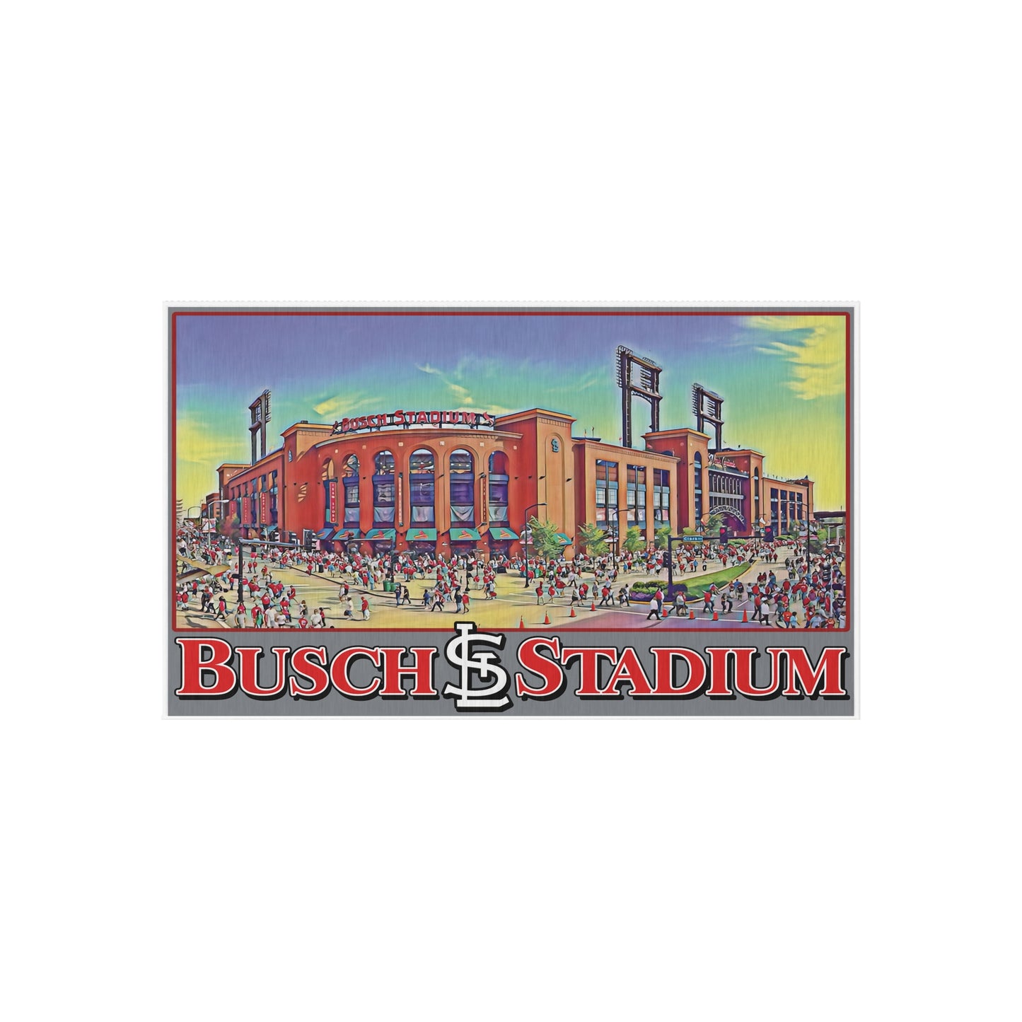 Busch Stadium Outdoor Rug