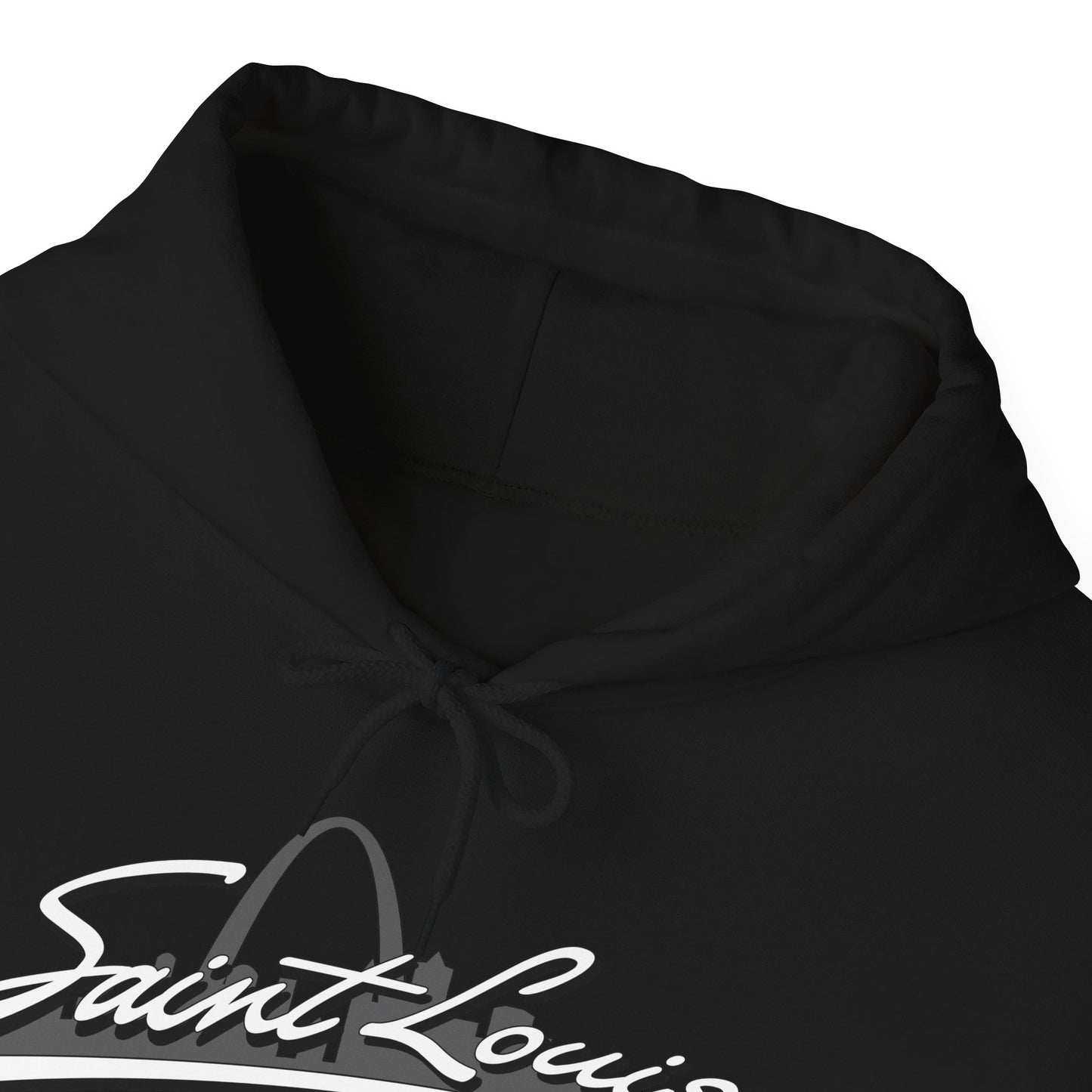 Saint Louis Graphic Hooded Sweatshirt Printify