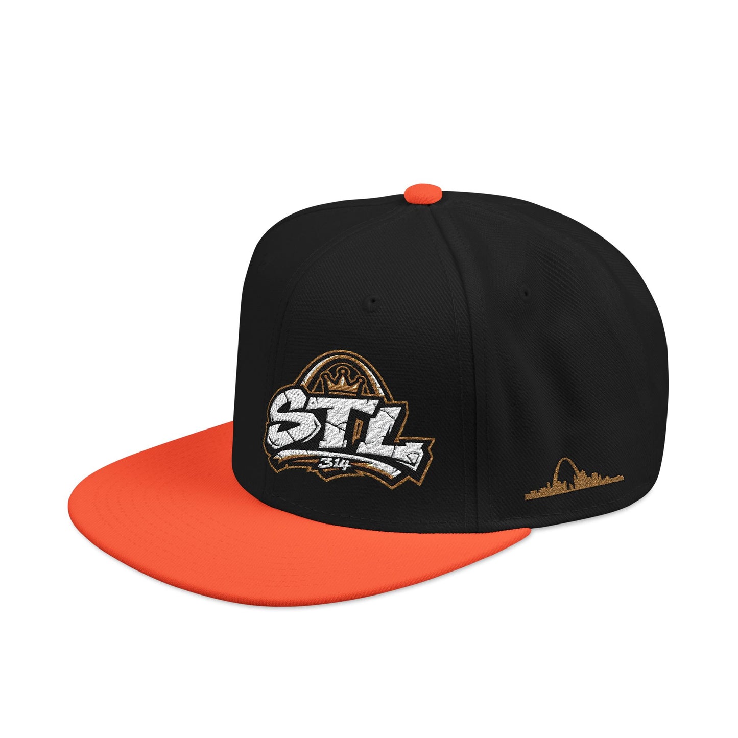 STL Embroidered Snapback Hat — St. Louis Retro Logo Cap