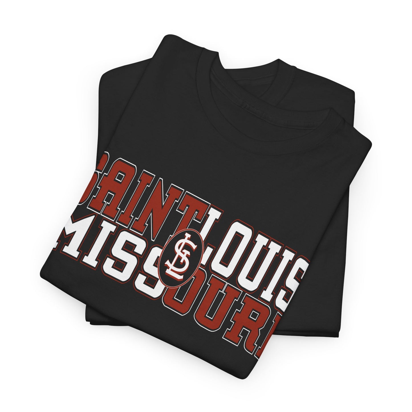 St Louis Missouri Unisex Tee in Red & White