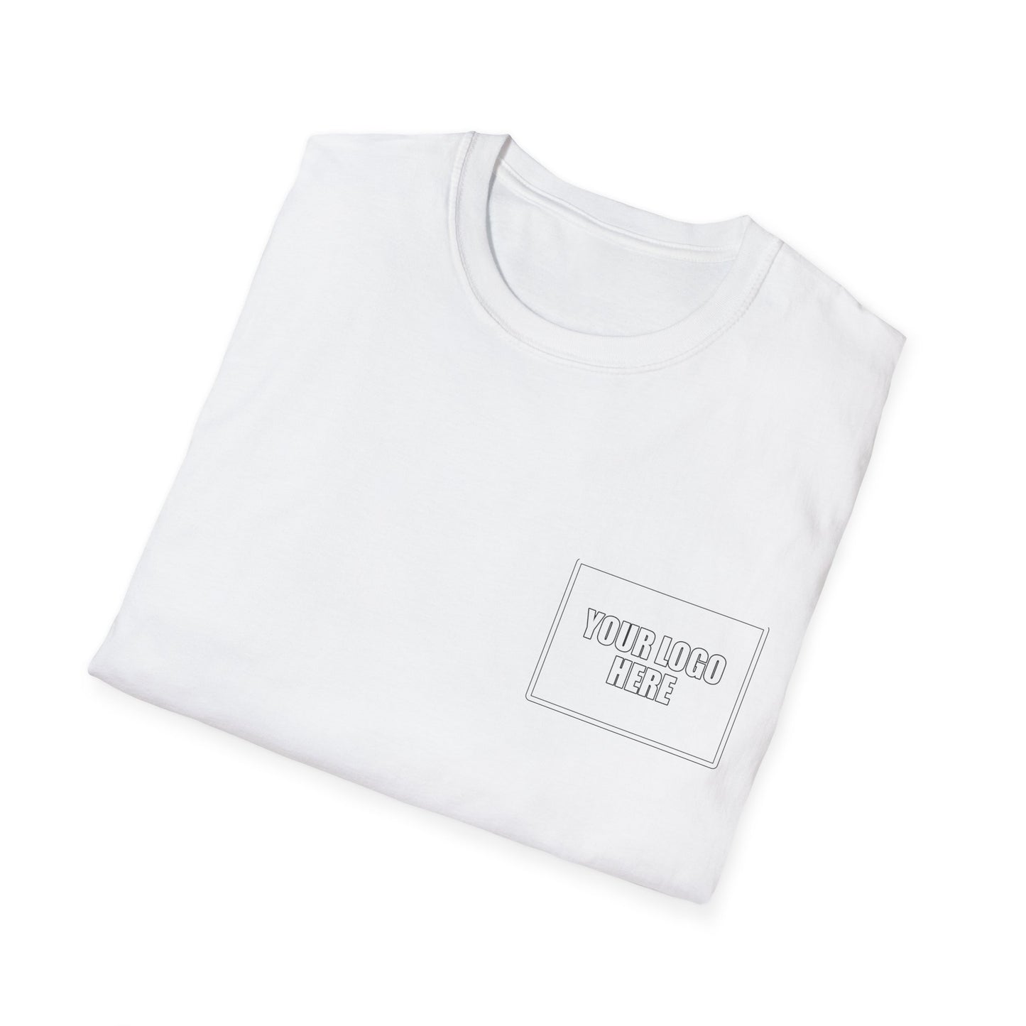 Custom Front Pocket Logo Work T-Shirt
