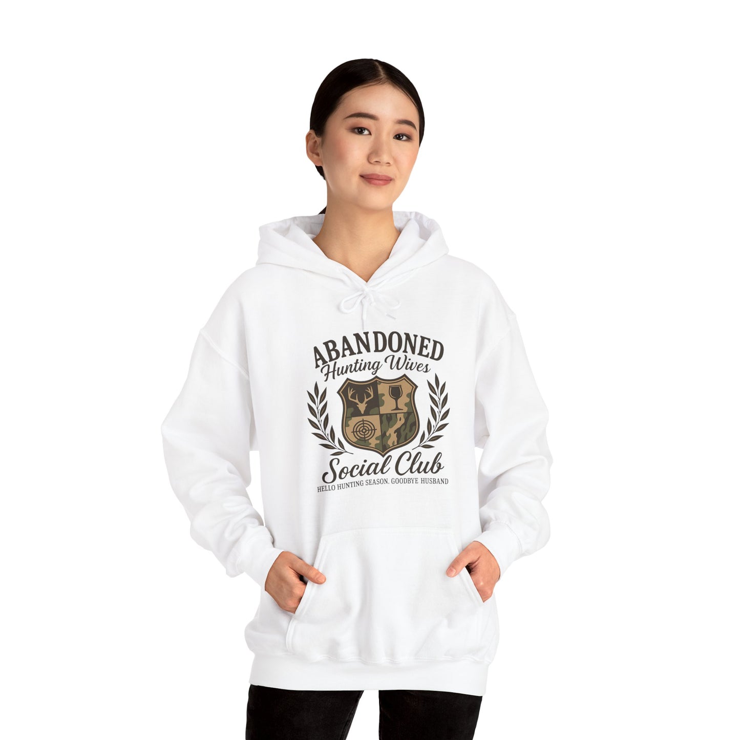 Abandoned Hunters Wives Social Club Hoodie Printify