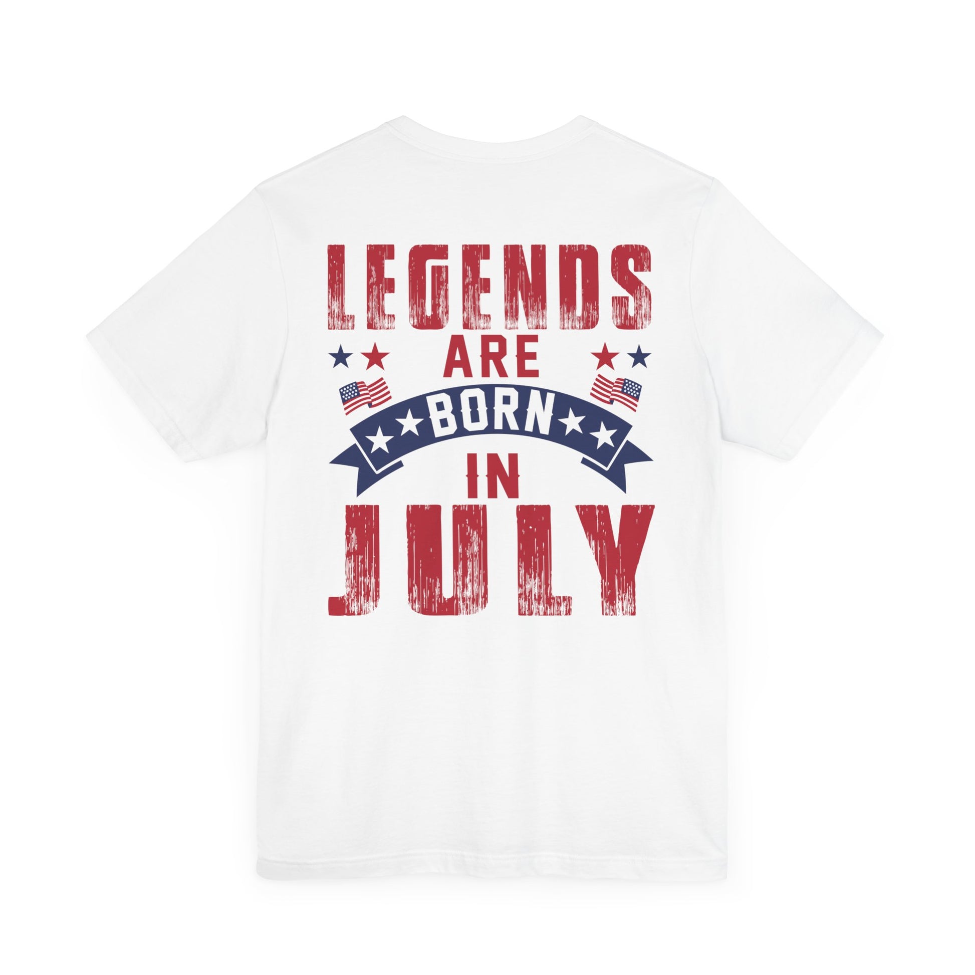 Legends Are Born in July Unisex Jersey Short Sleeve Tee Printify