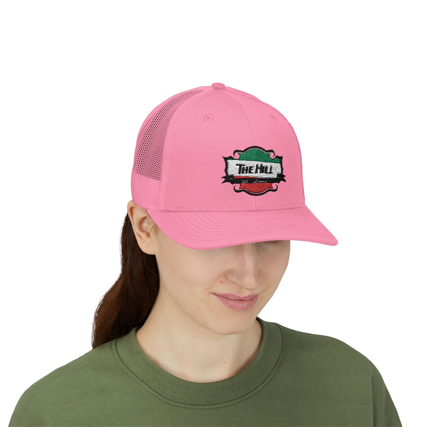 Trucker Cap The Hill St Louis Italian Fare Neighborhood Snapback Hat Printify