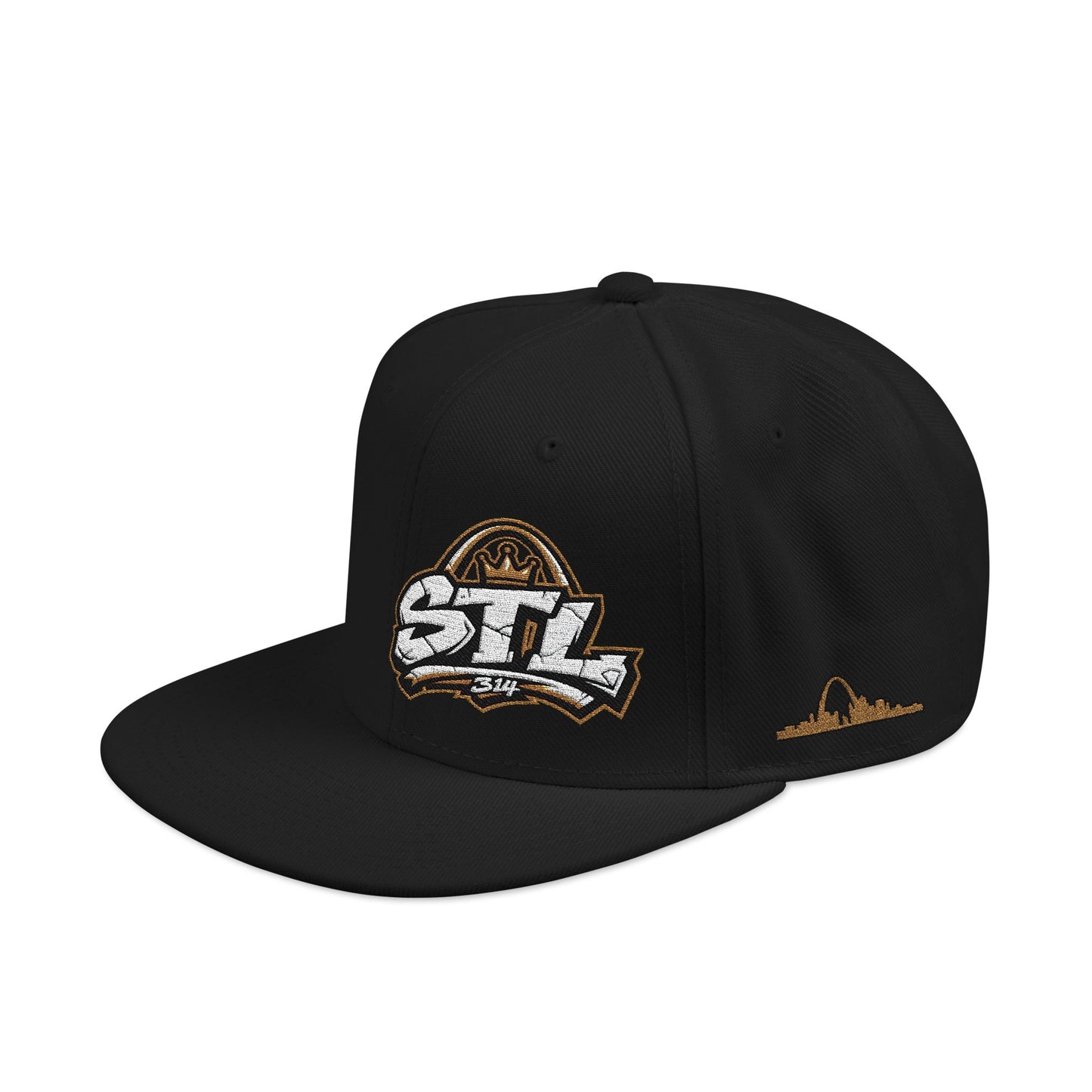 STL Embroidered Snapback Hat — St. Louis Retro Logo Cap