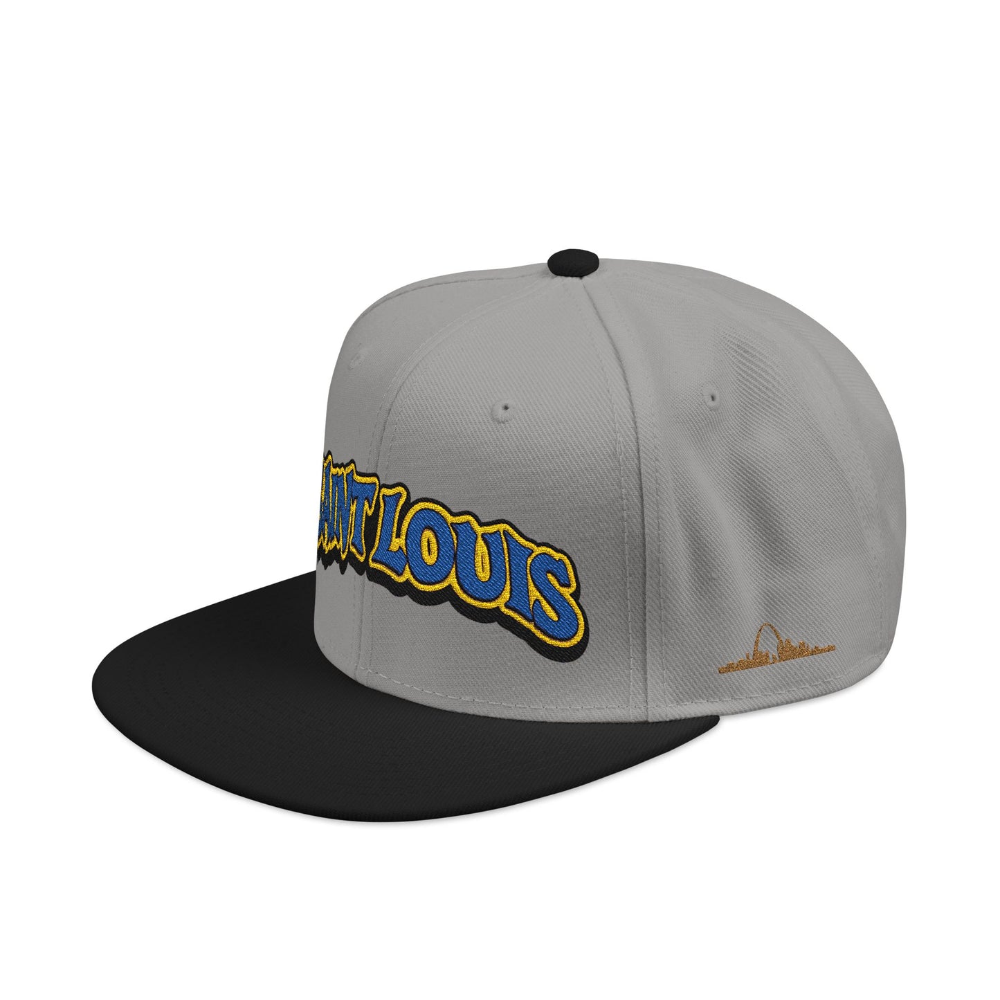 St. Louis Embroidered Snapback Hat — Retro Script Logo Cap