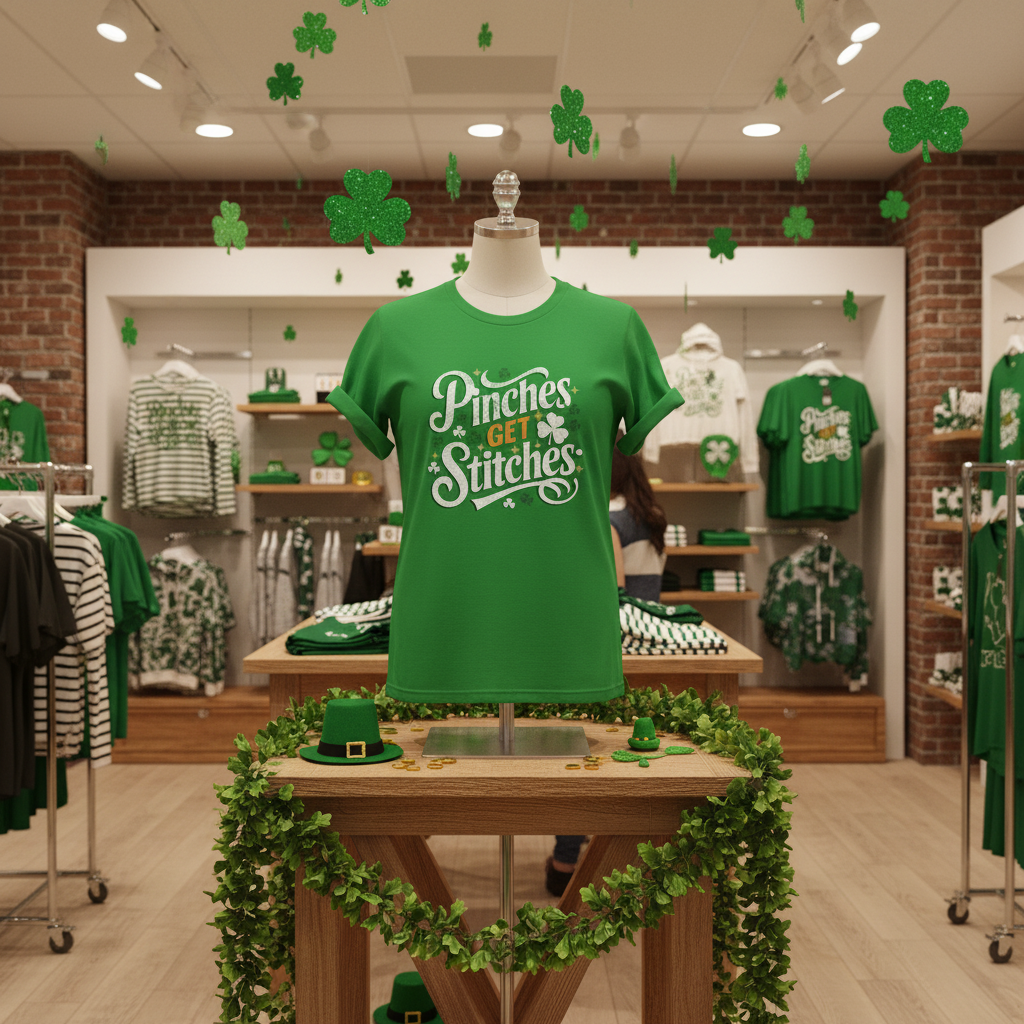 Pinches Get Stitches St. Patrick's Day T-Shirt