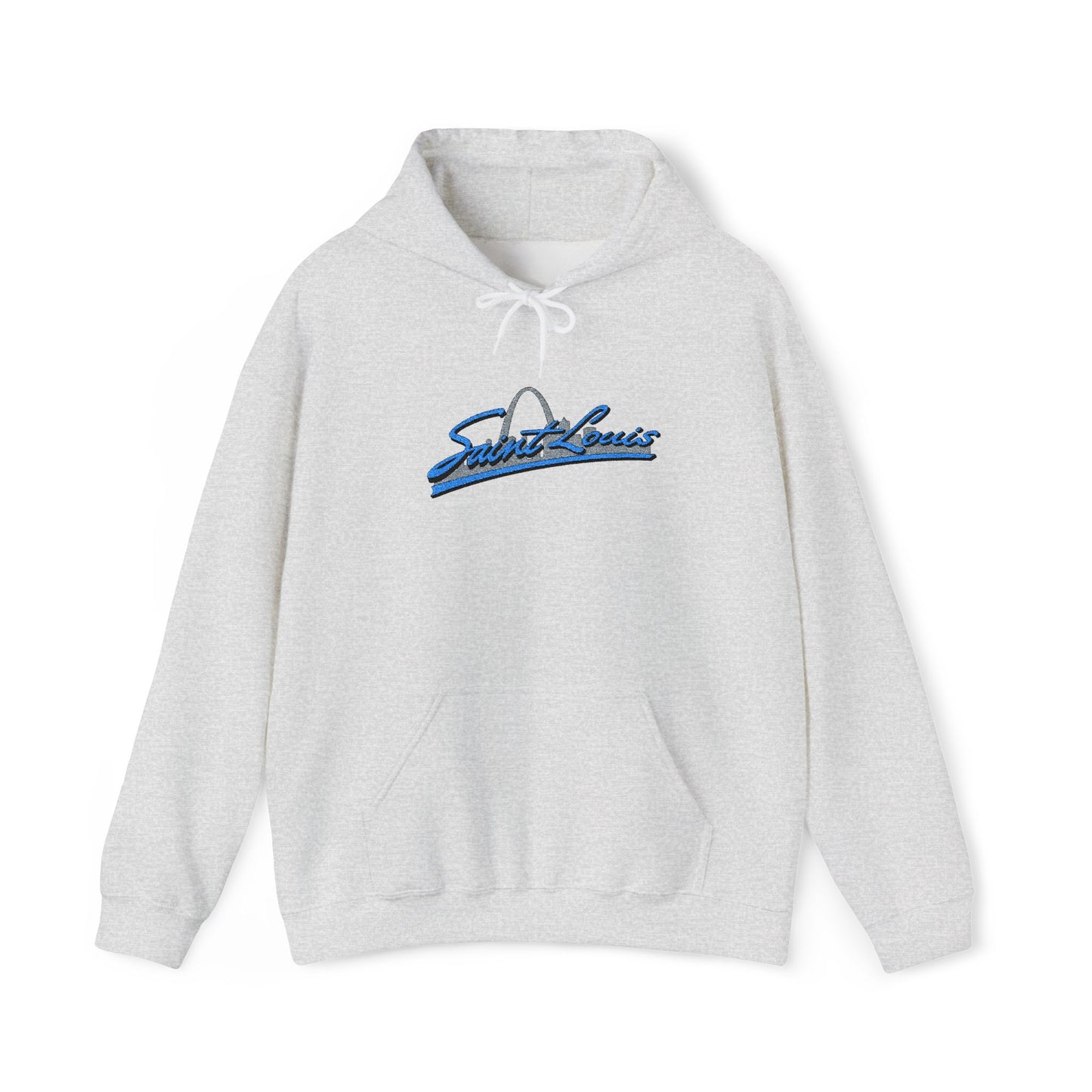 Embroidered Hoodie- Saint Louis Printify