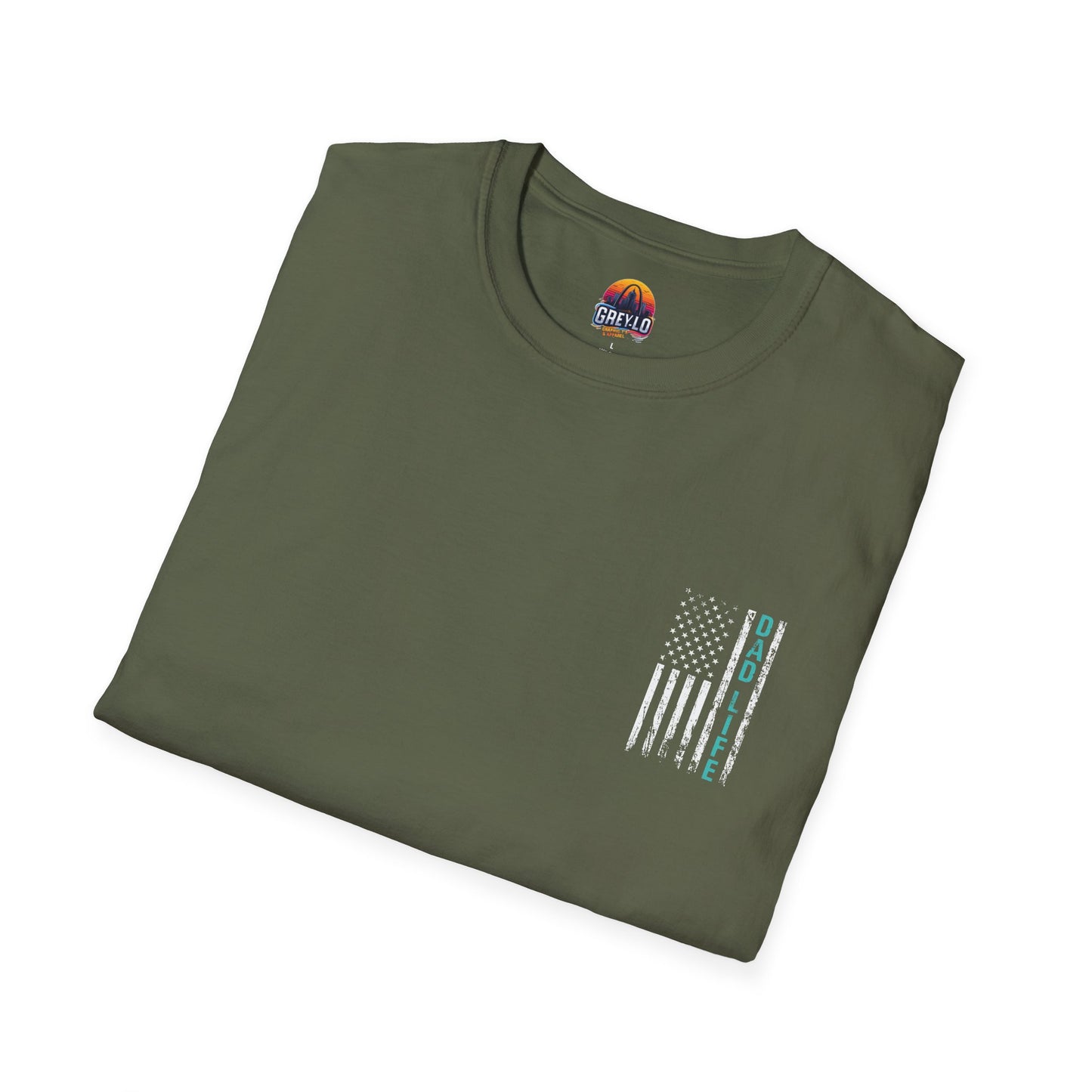 Dad Life Front and Back Graphic Tee
