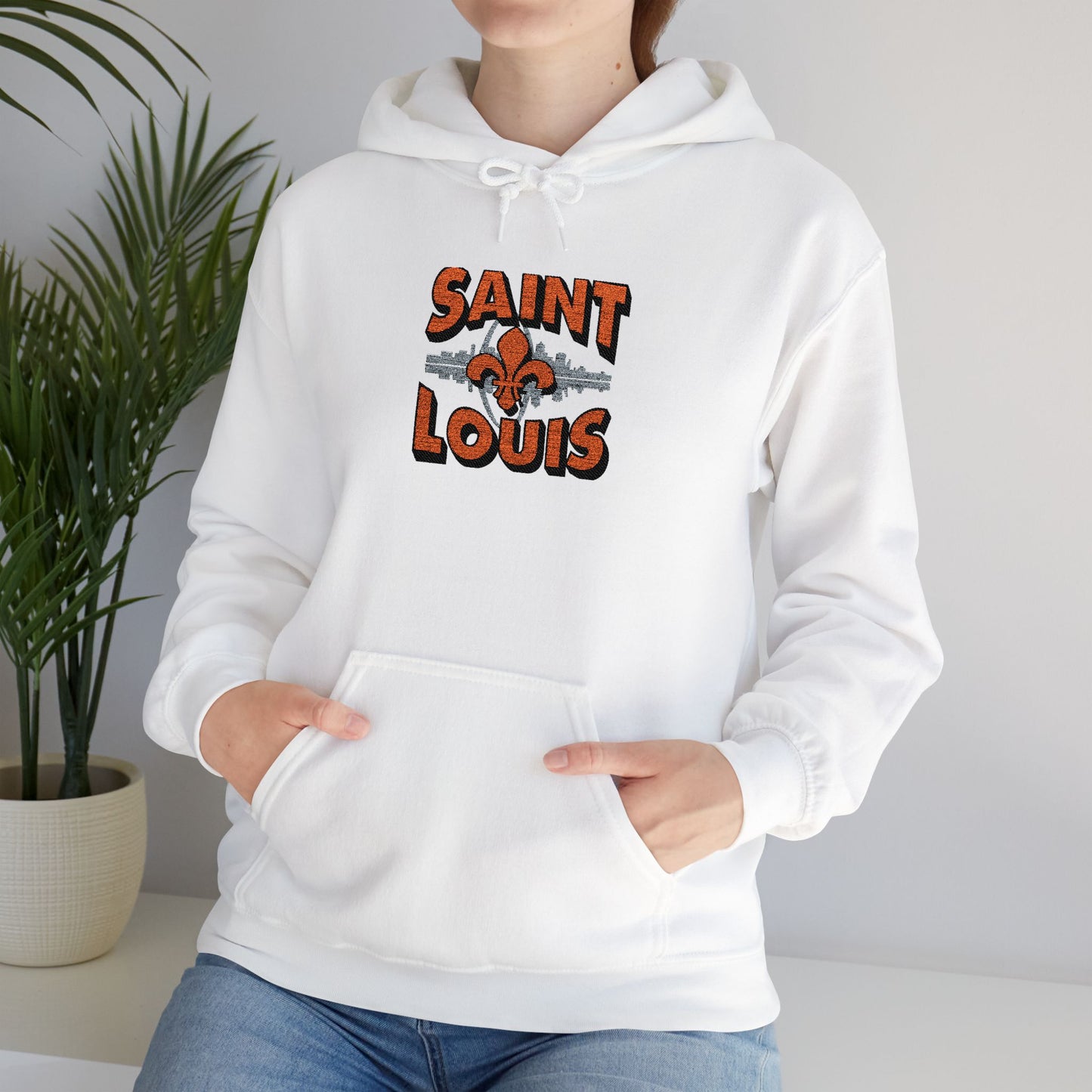 Saint Louis City Skyline Embroidered Hoodie