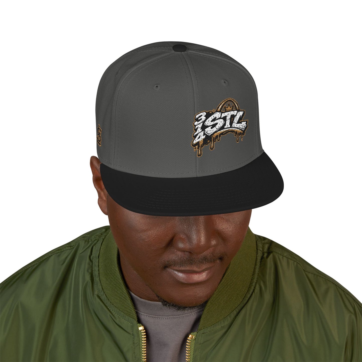 Snapback Hat — STL Drip Embroidered Baseball Cap